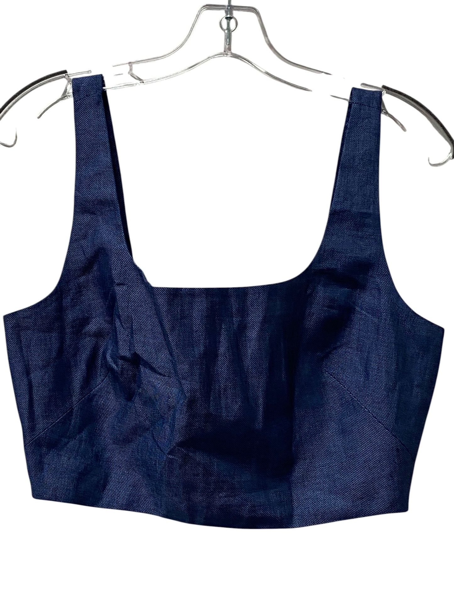 Top Sleeveless By Banana Republic In Blue, Size:M