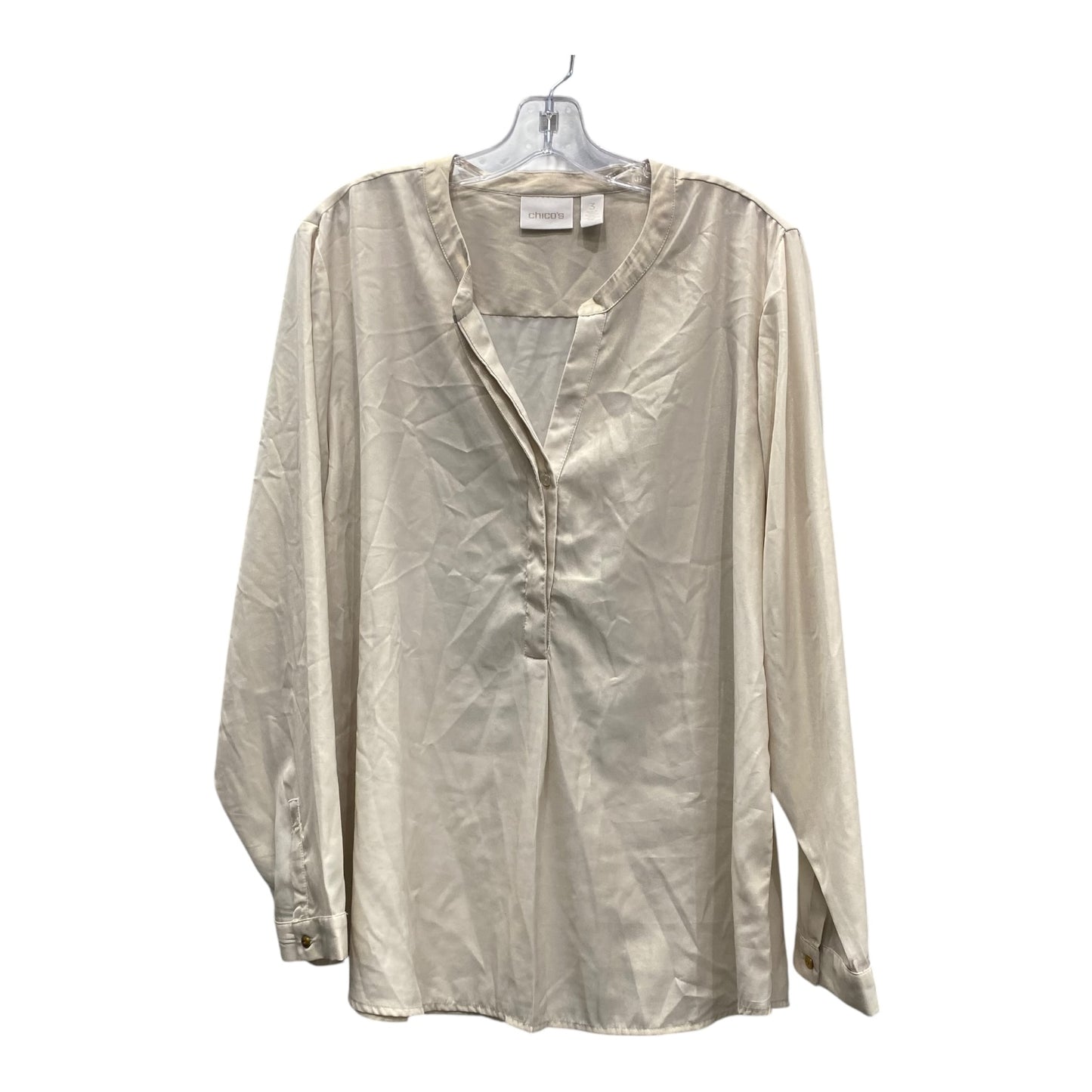 TOP LS by CHICOS In TAN, Size: XL