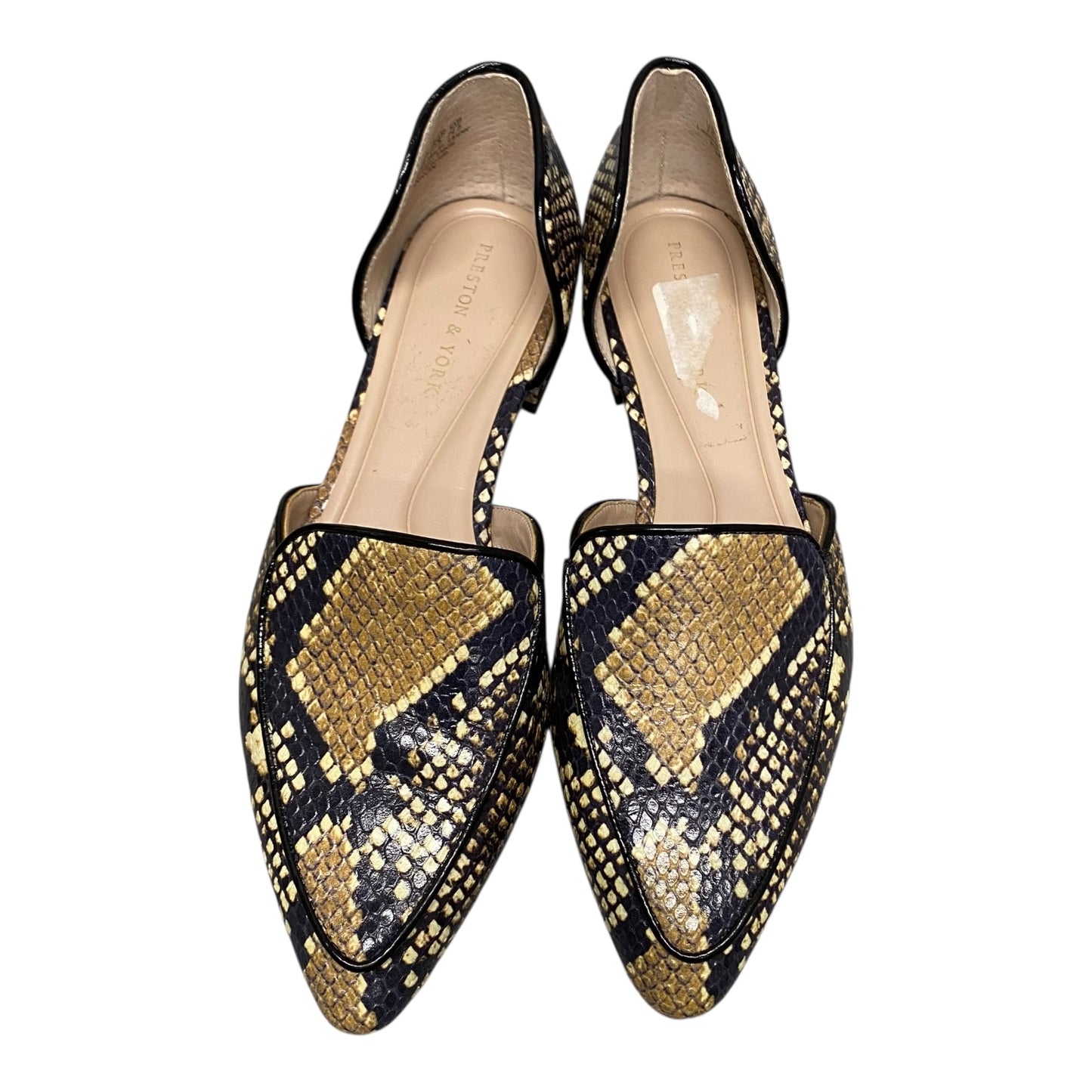 Shoes Flats By Preston And New York In Black & Brown, Size:7.5