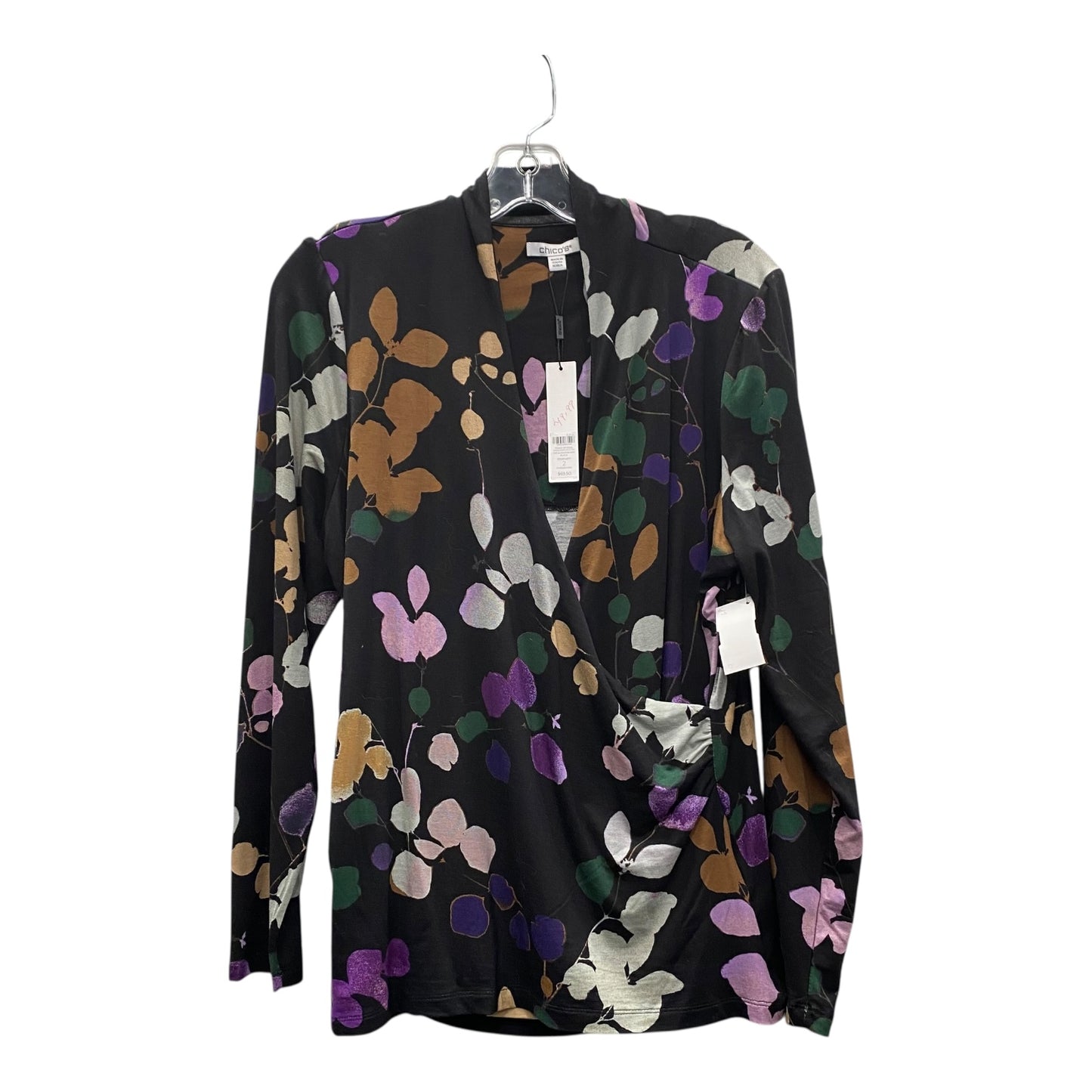 Top Ls By Chicos In Black, Size:L