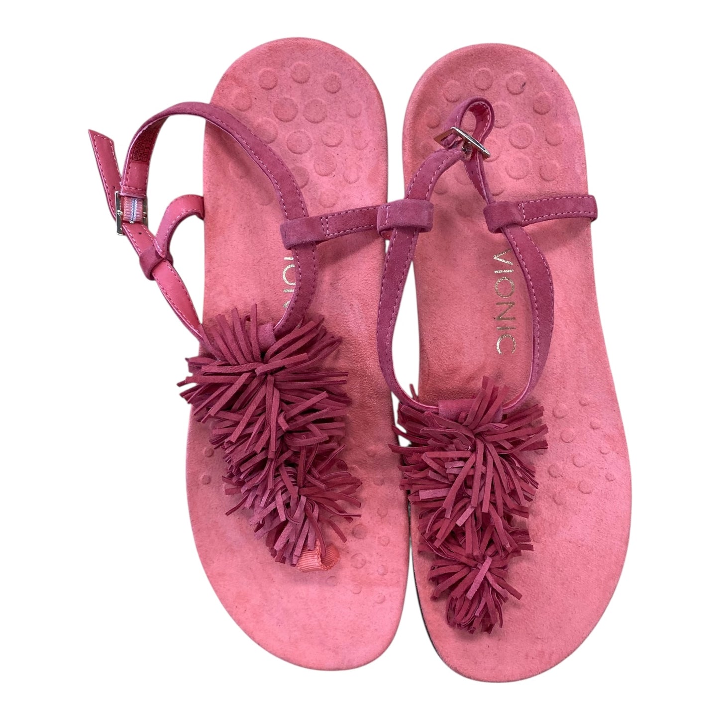 Sandals Flats By Vionic In Coral, Size:10