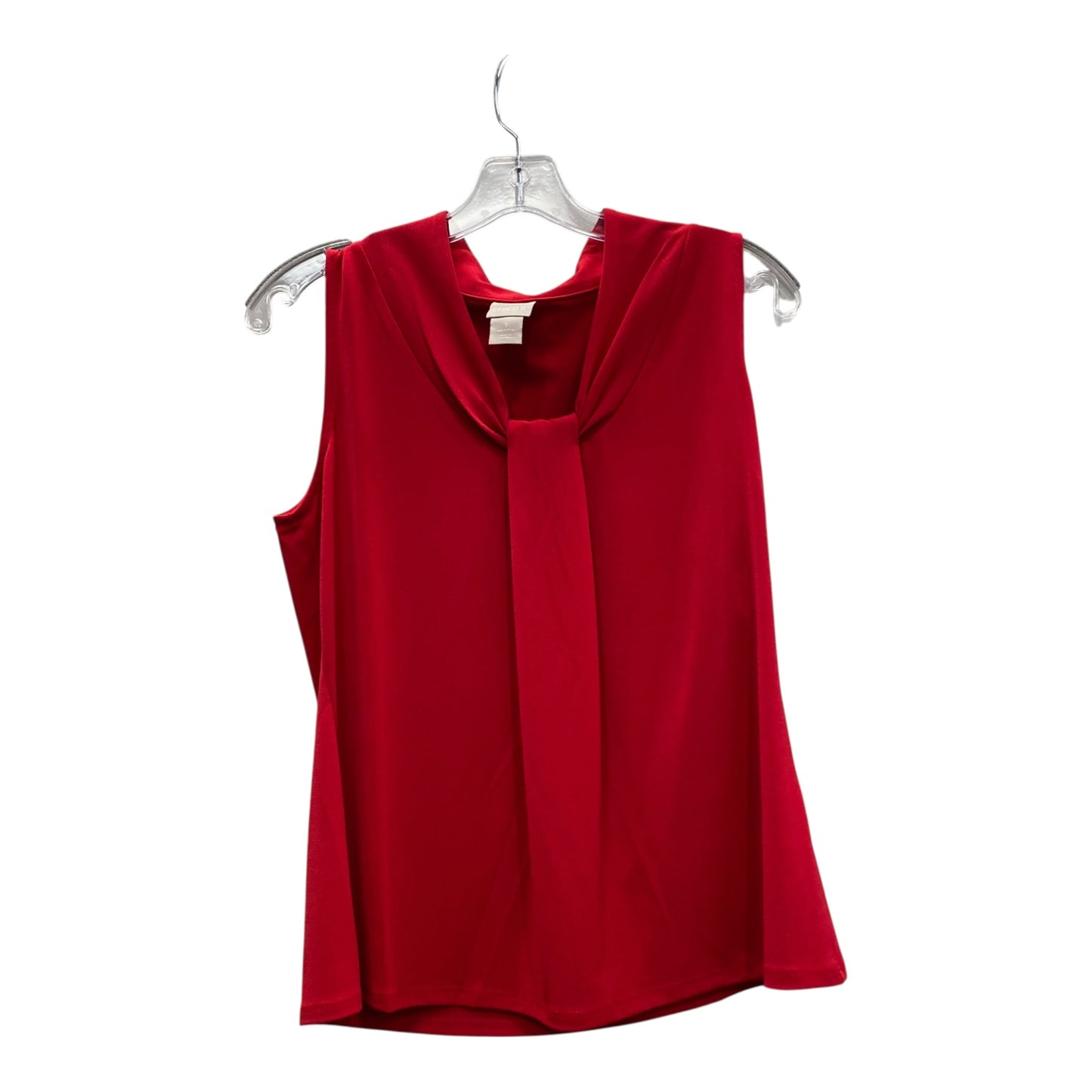 Top Sleeveless By Chicos In Red, Size:M