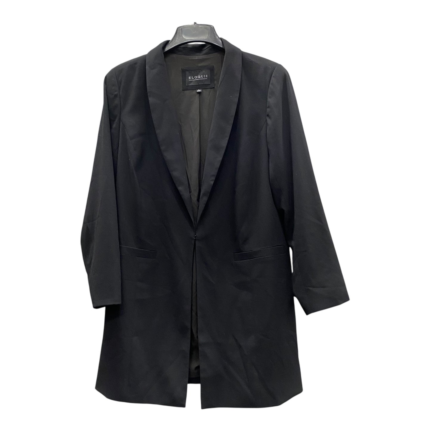 Blazer By Eloquii In Black, Size:Xl