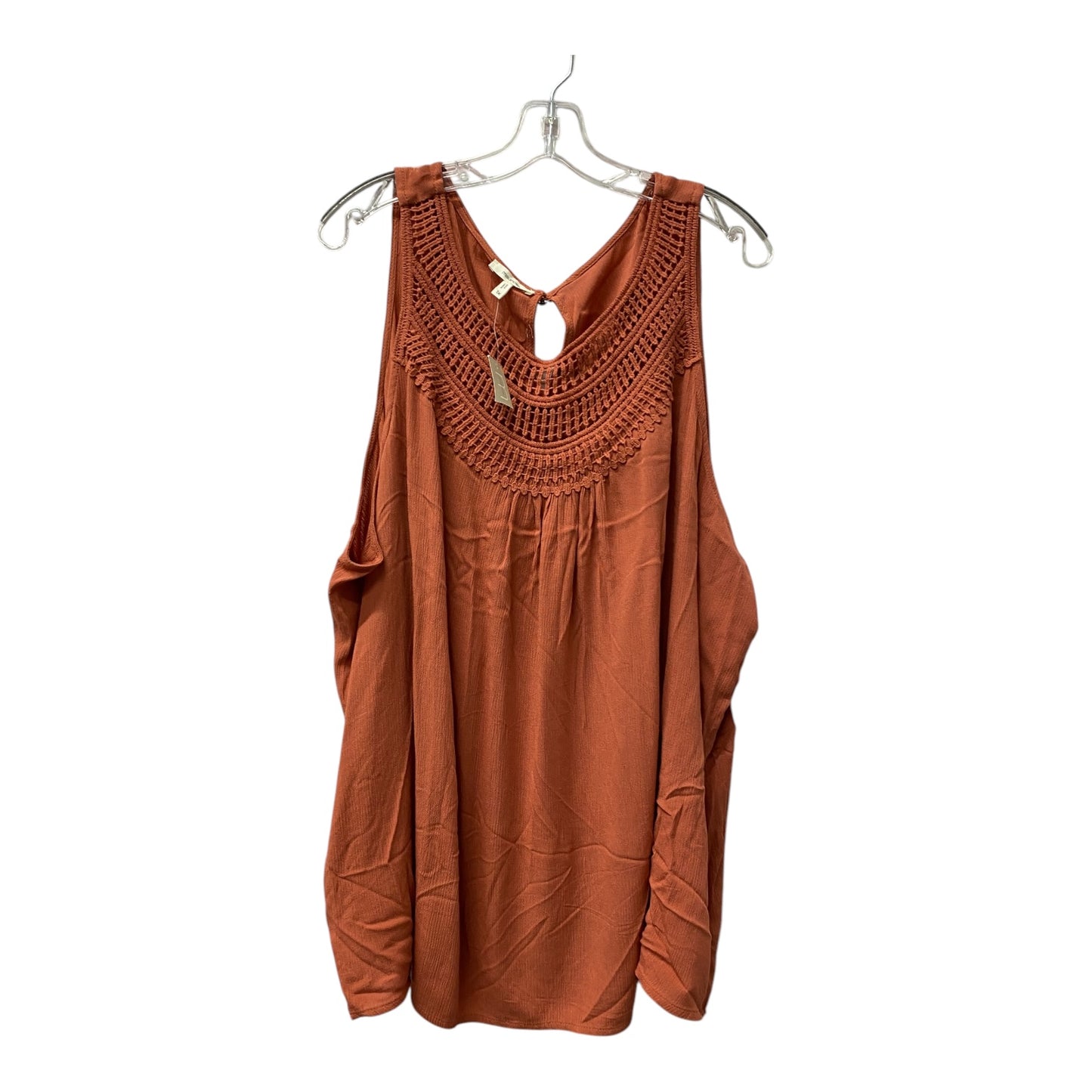 Top Sleeveless By Maurices In Orange, Size:1X