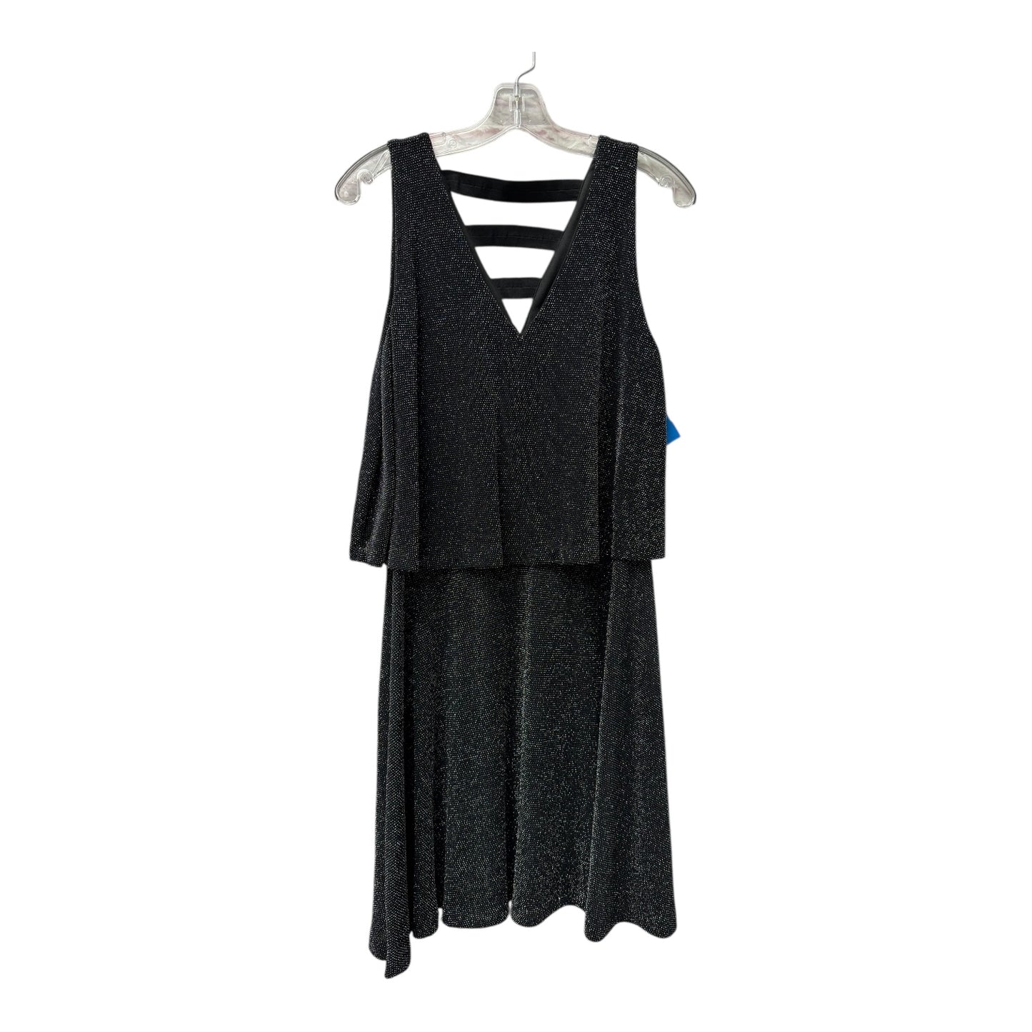 Dress Party Short By Metaphor In Black & Silver, Size:L