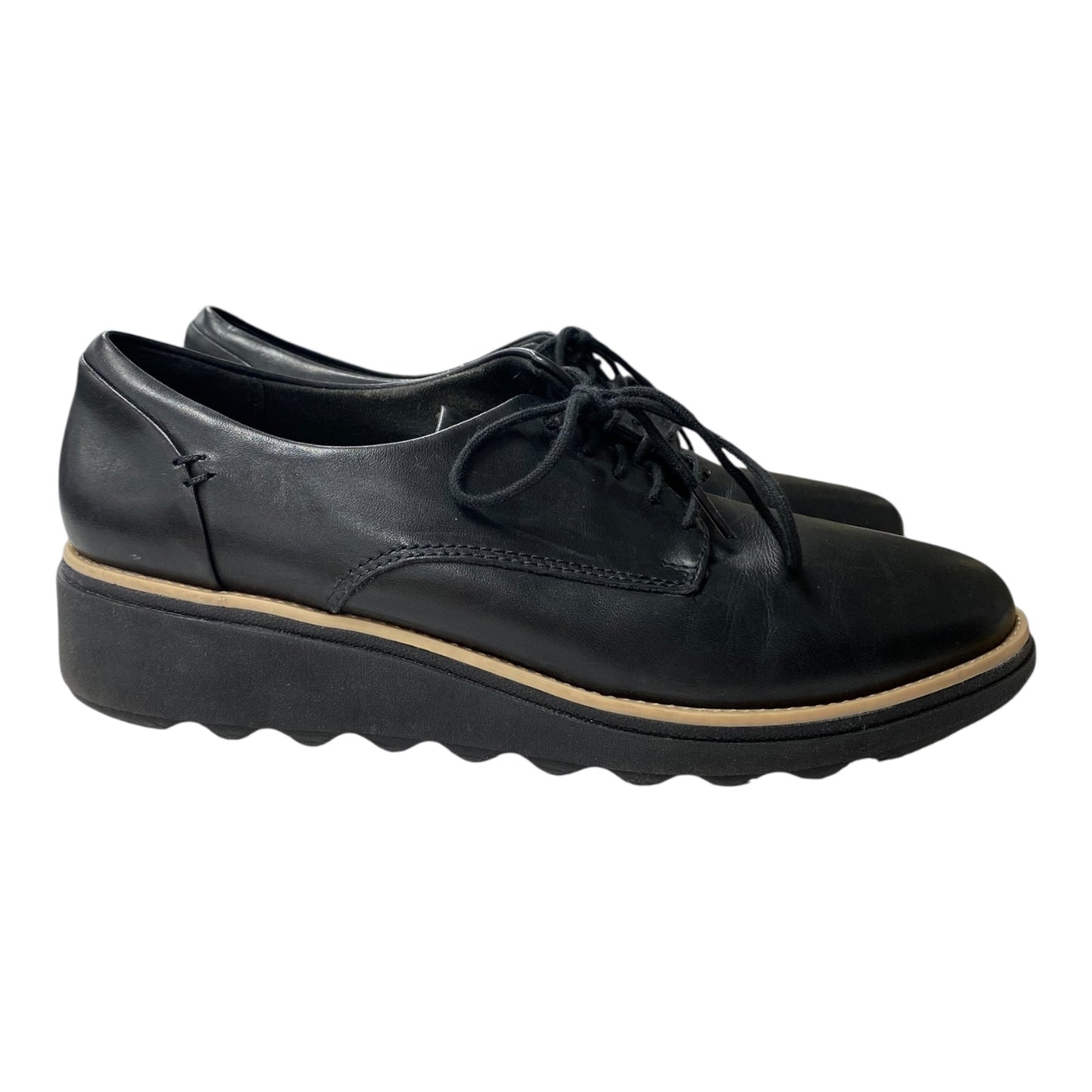 Shoes Flats By Clarks In Black, Size:8.5