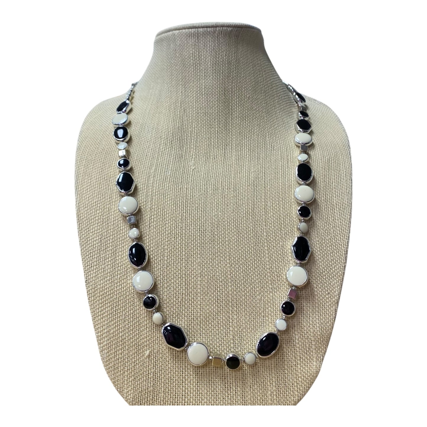 Necklace Other By Loft In Black & Cream