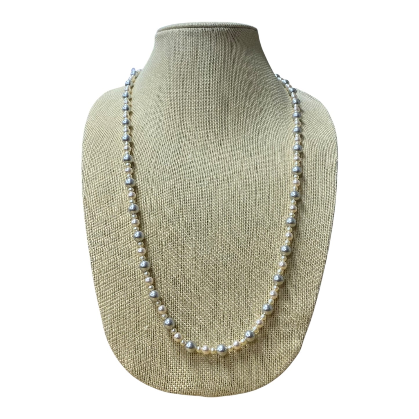 Necklace Other In Cream & Grey