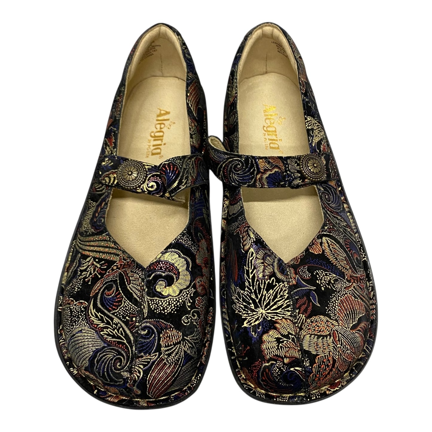 Shoes Flats By Alegria In Black, Size:9.5