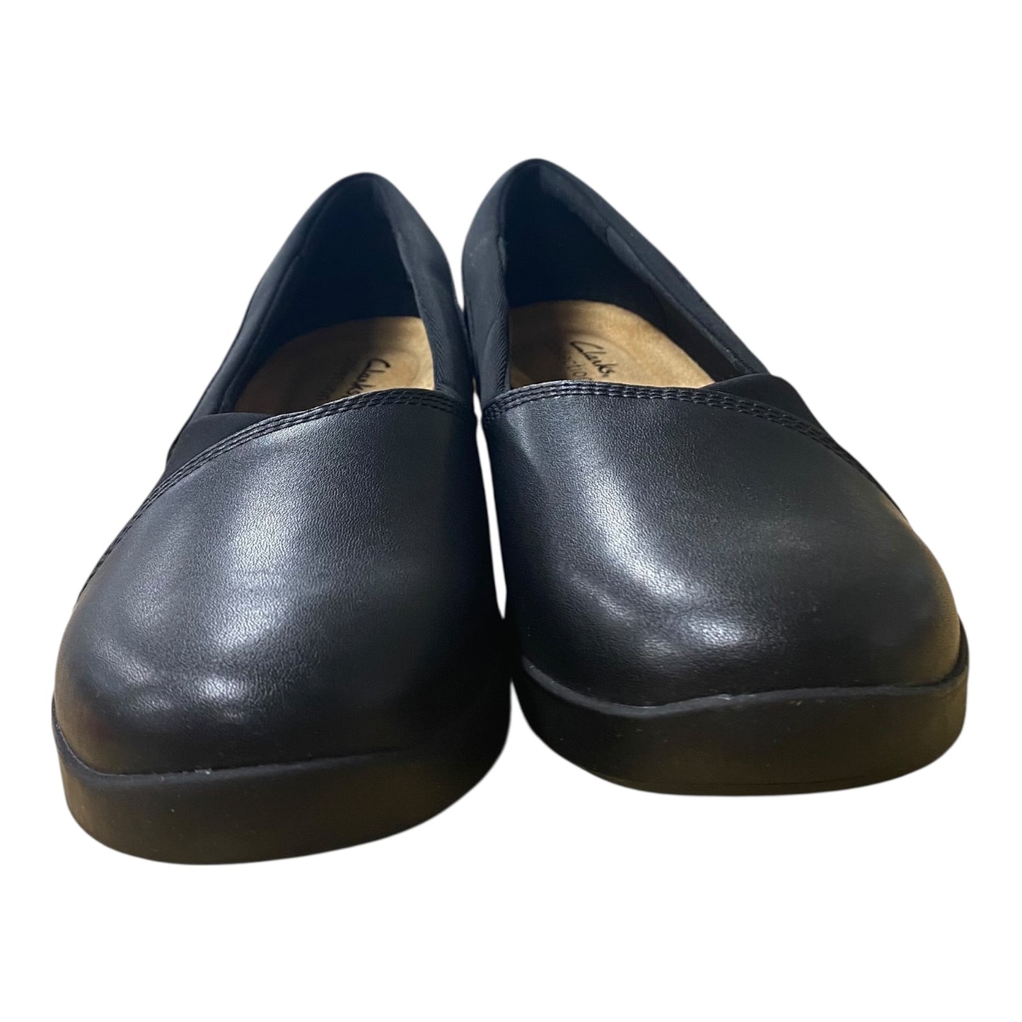 Shoes Flats By Clarks In Black, Size:8.5