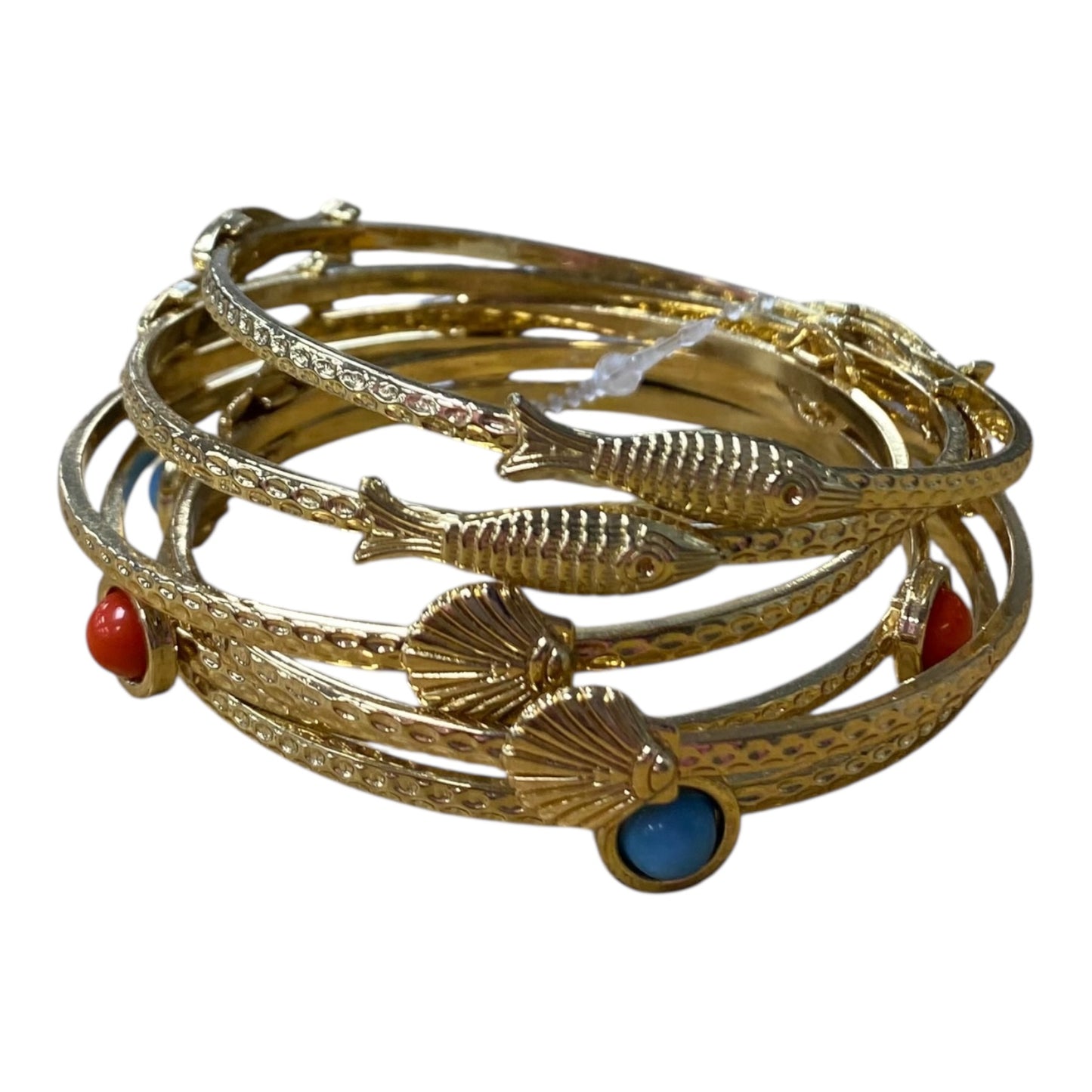 Bracelet Bangle In Gold, Size:06 Piece Set