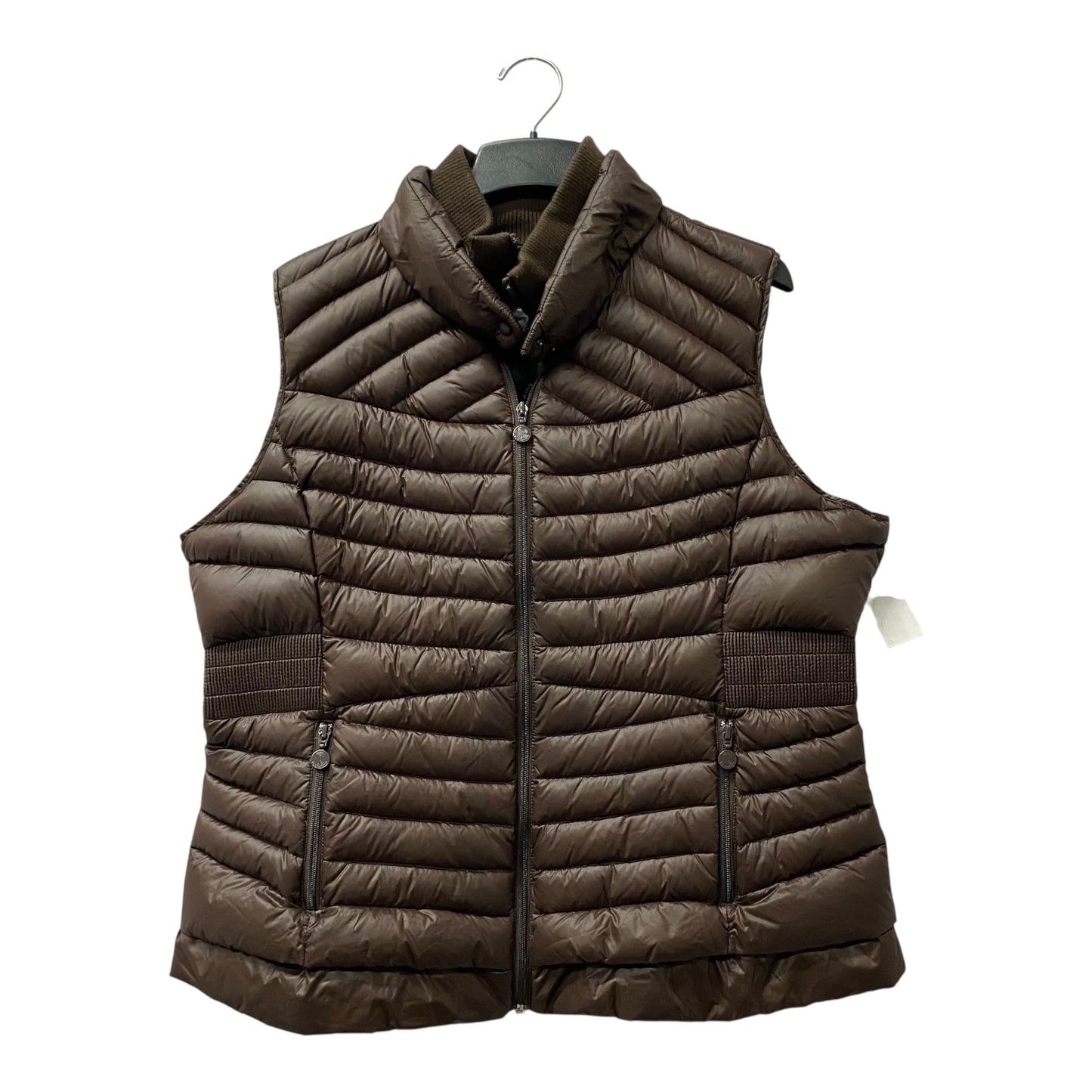 Vest Puffer & Quilted By Bernardo In Brown, Size:2X