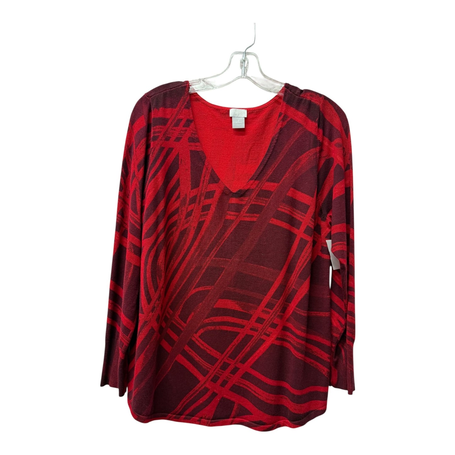 Top Ls By Chicos In Red, Size:L