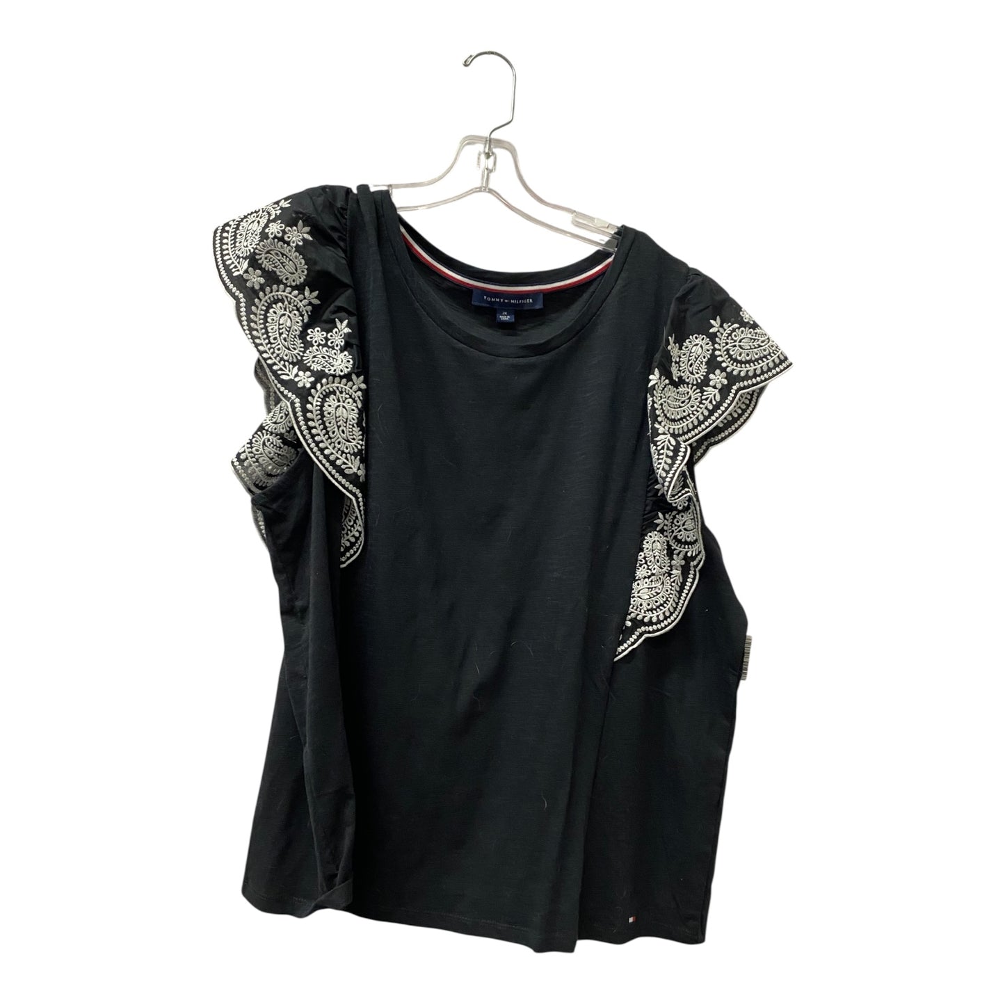 Top Ss By Tommy Hilfiger In Black, Size:2X