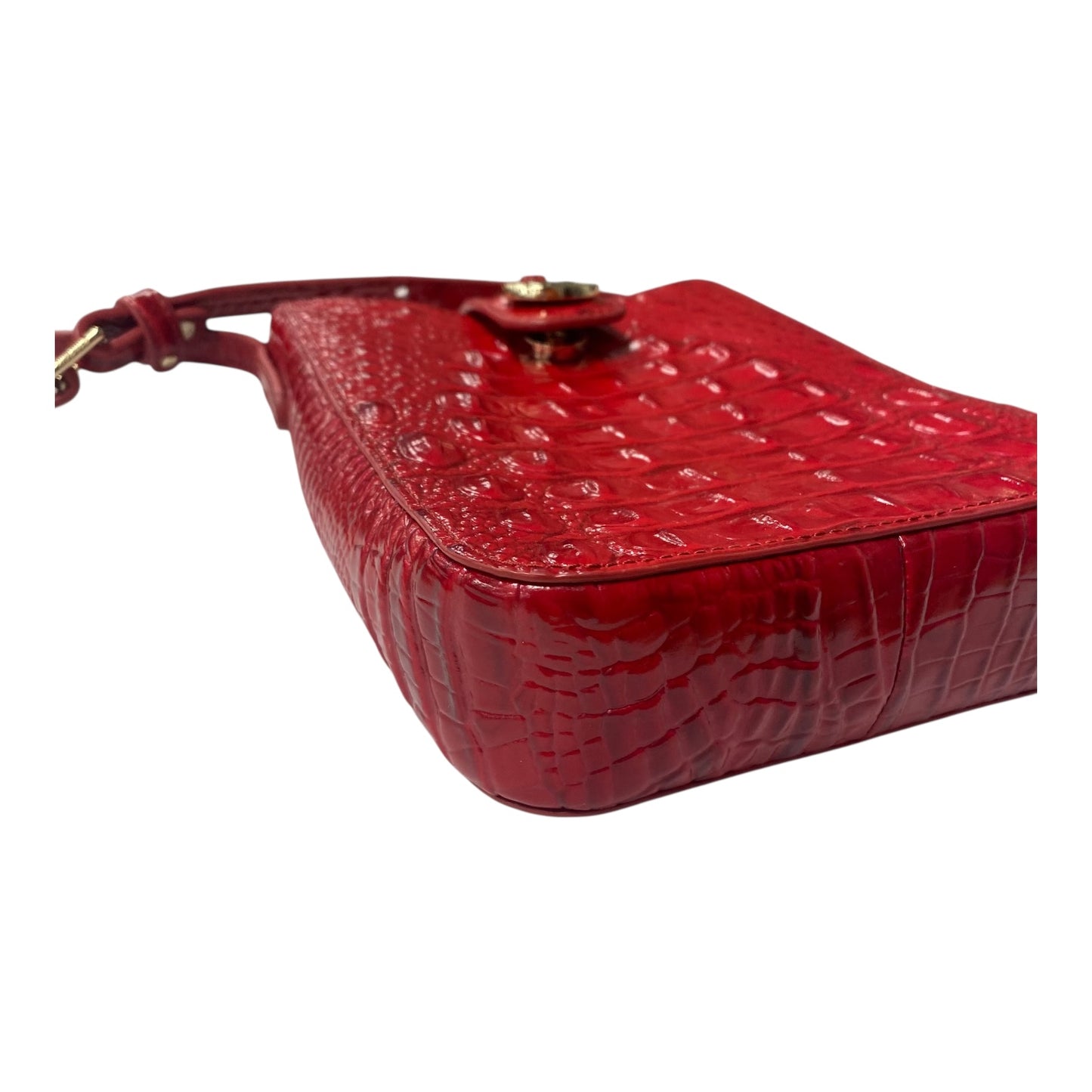 Crossbody Designer By Brahmin In Red, Size:Small
