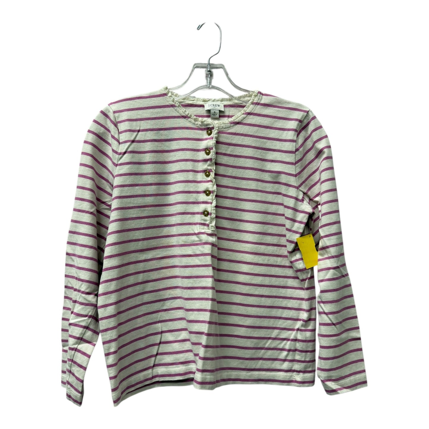 Top Ls By J. Crew In Purple & White, Size:S