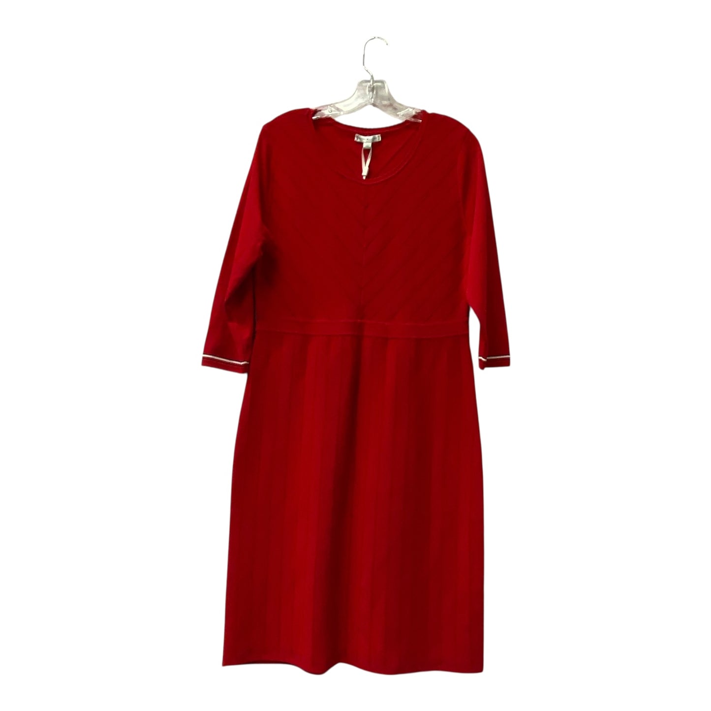 Dress Work By Tommy Hilfiger In Red, Size:L