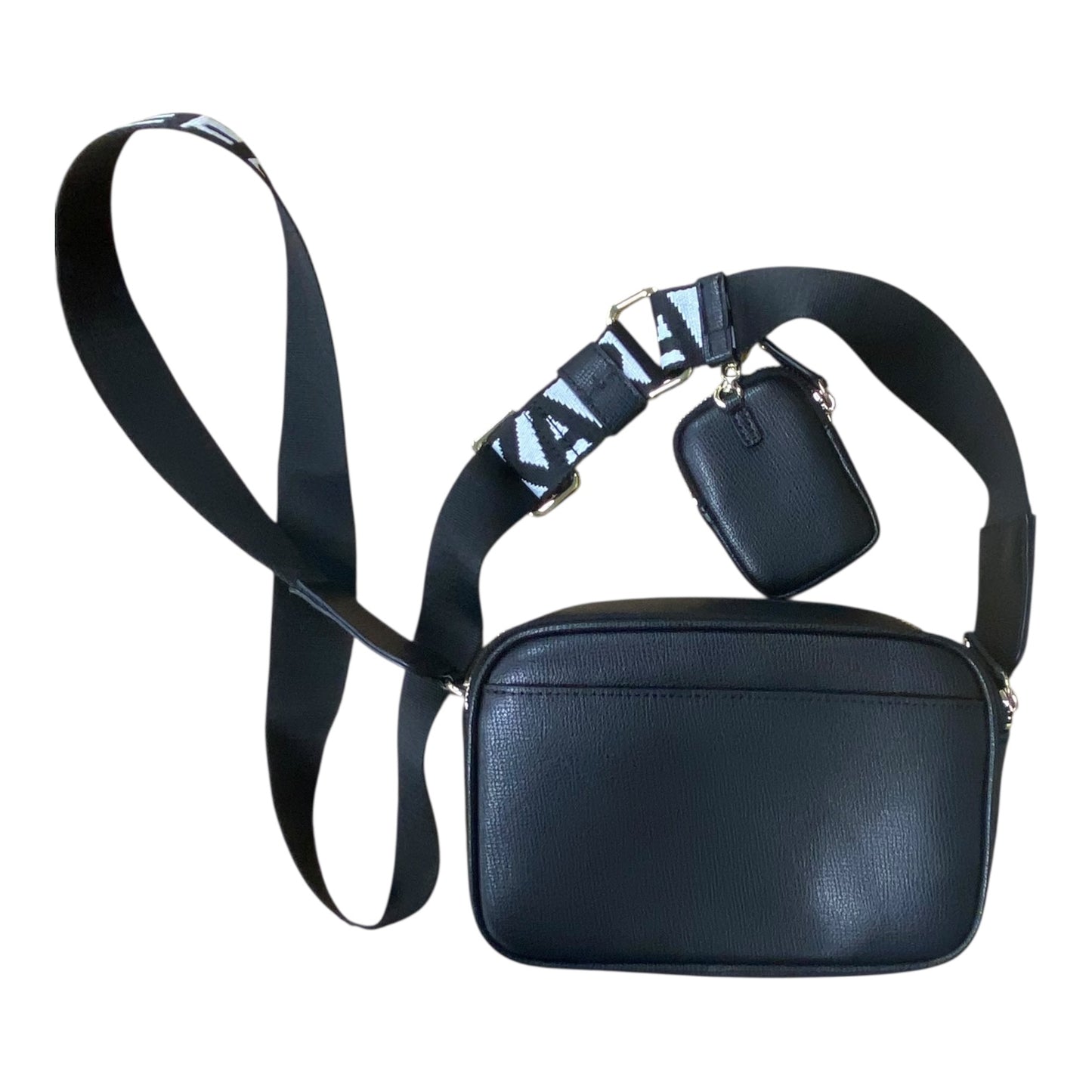 Crossbody Designer By Karl Lagerfeld In Black, Size:Small