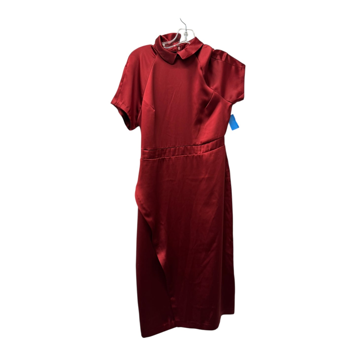 Dress Casual Midi By making the cut In Red, Size:S