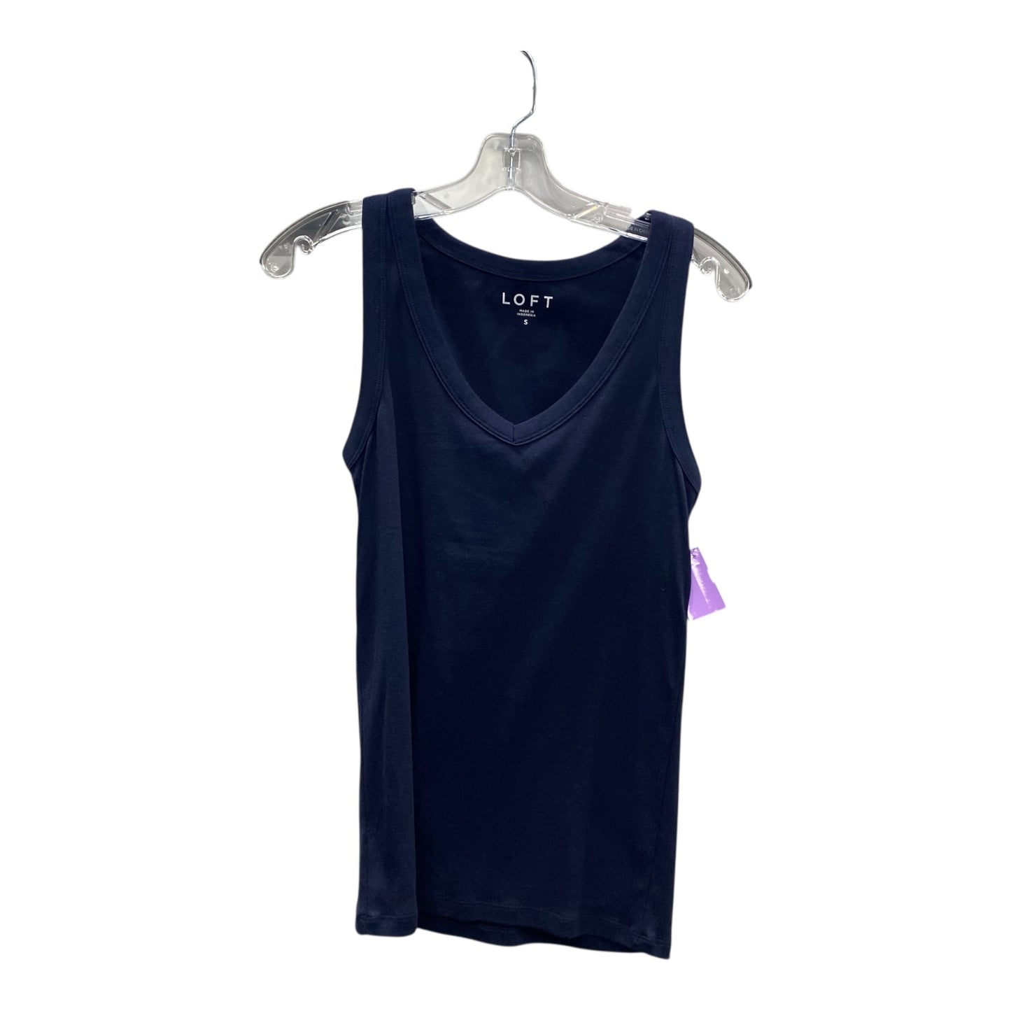 Top Sleeveless Basic By Loft In Navy, Size:S