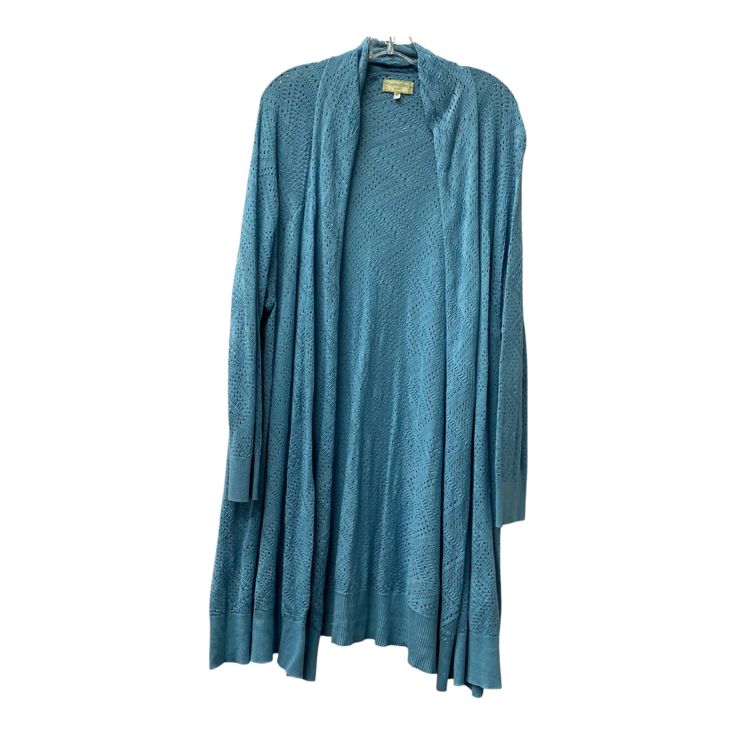 Sweater Cardigan By Sigrid Olsen In Blue, Size:3X
