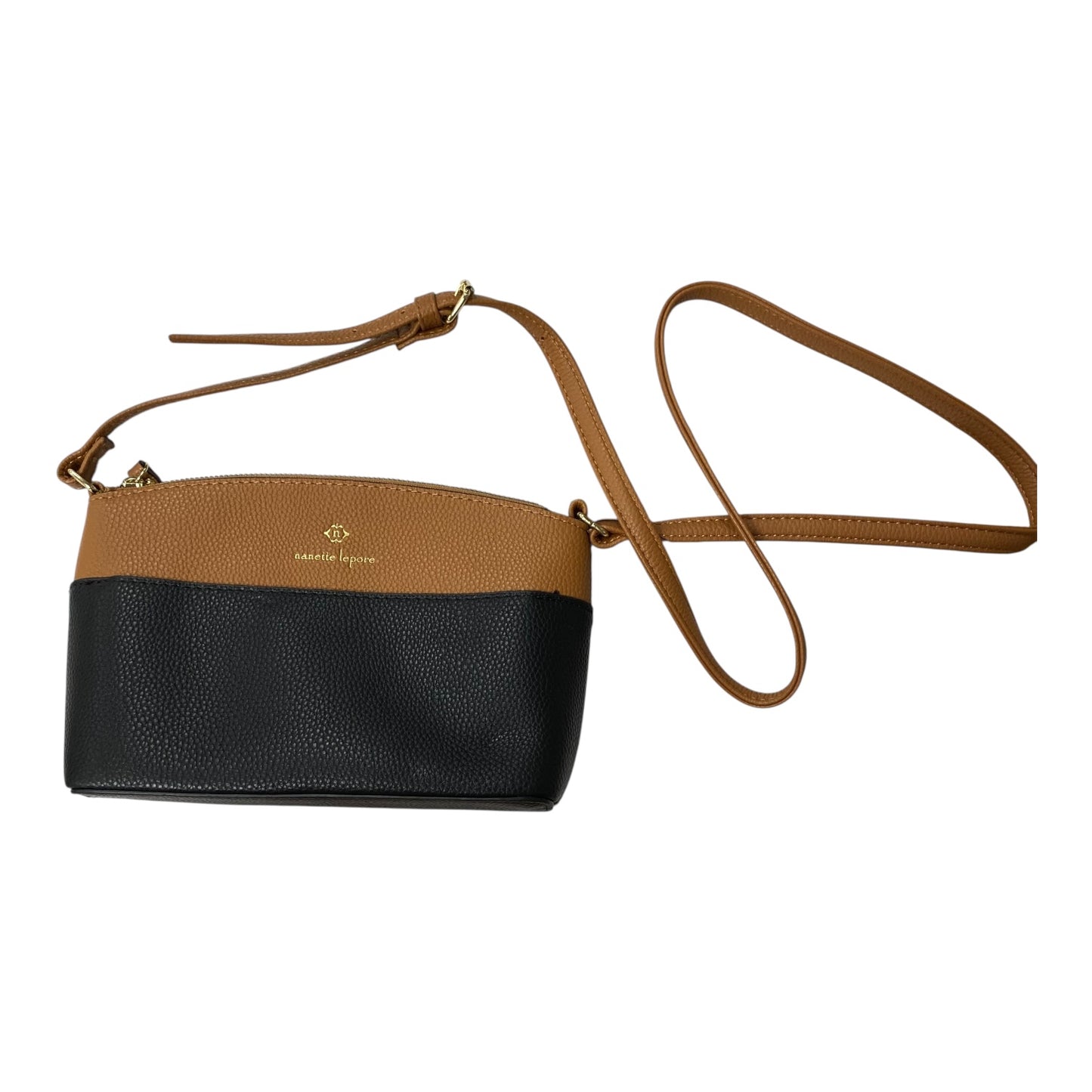 Crossbody By Nanette Lepore In Black & Tan, Size:Small