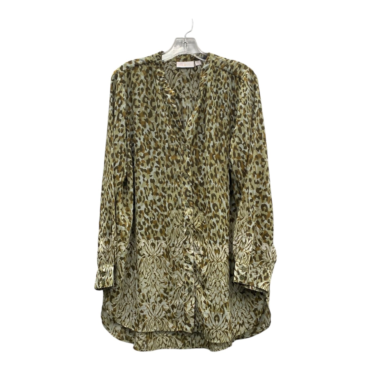 Top Ls By Belle By Kim Gravel In Green, Size:L