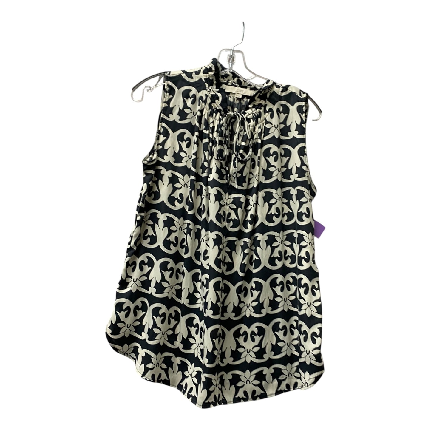 Top Sleeveless By Loft In Grey, Size:Xs