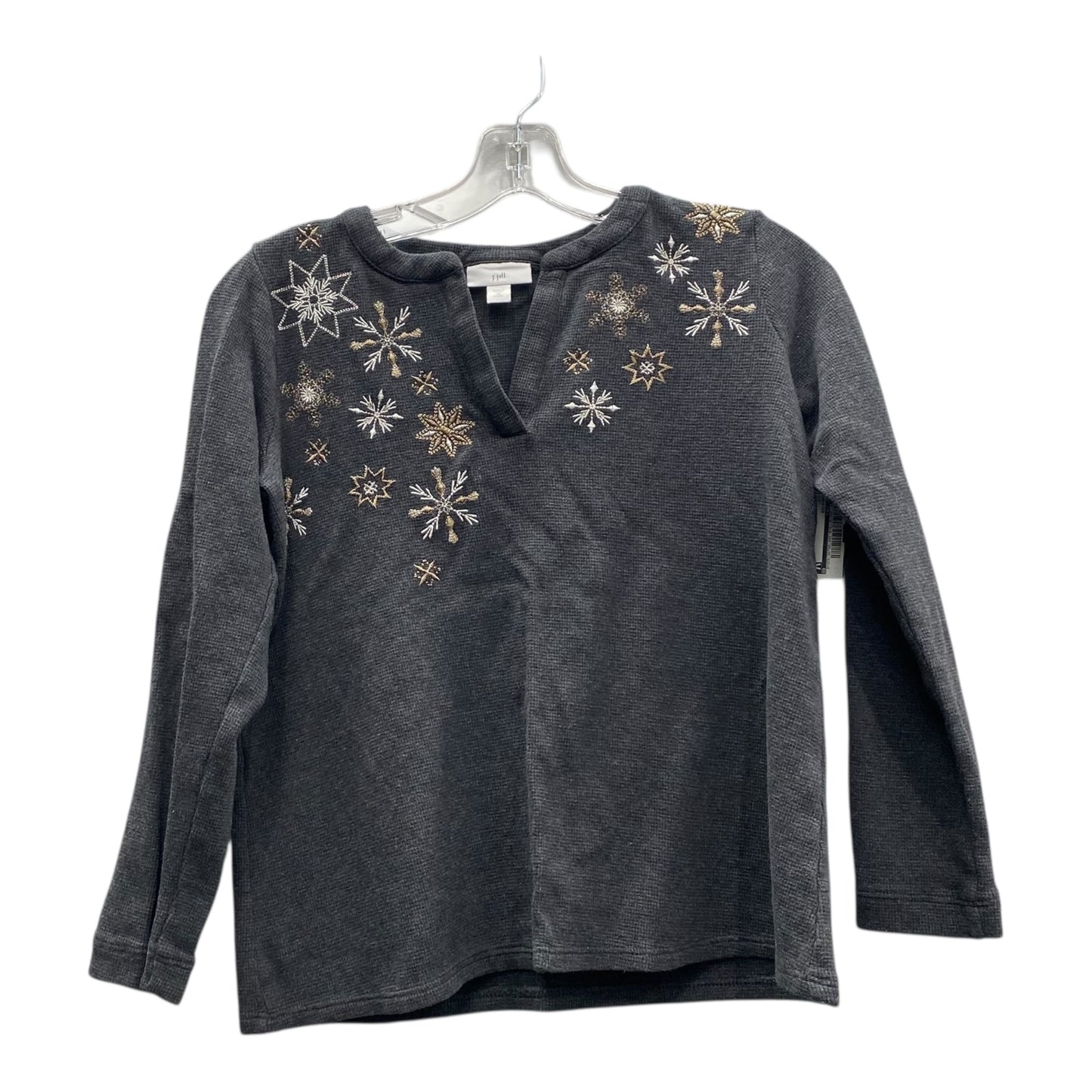 Top Ls By J. Jill In Grey, Size:Xsp