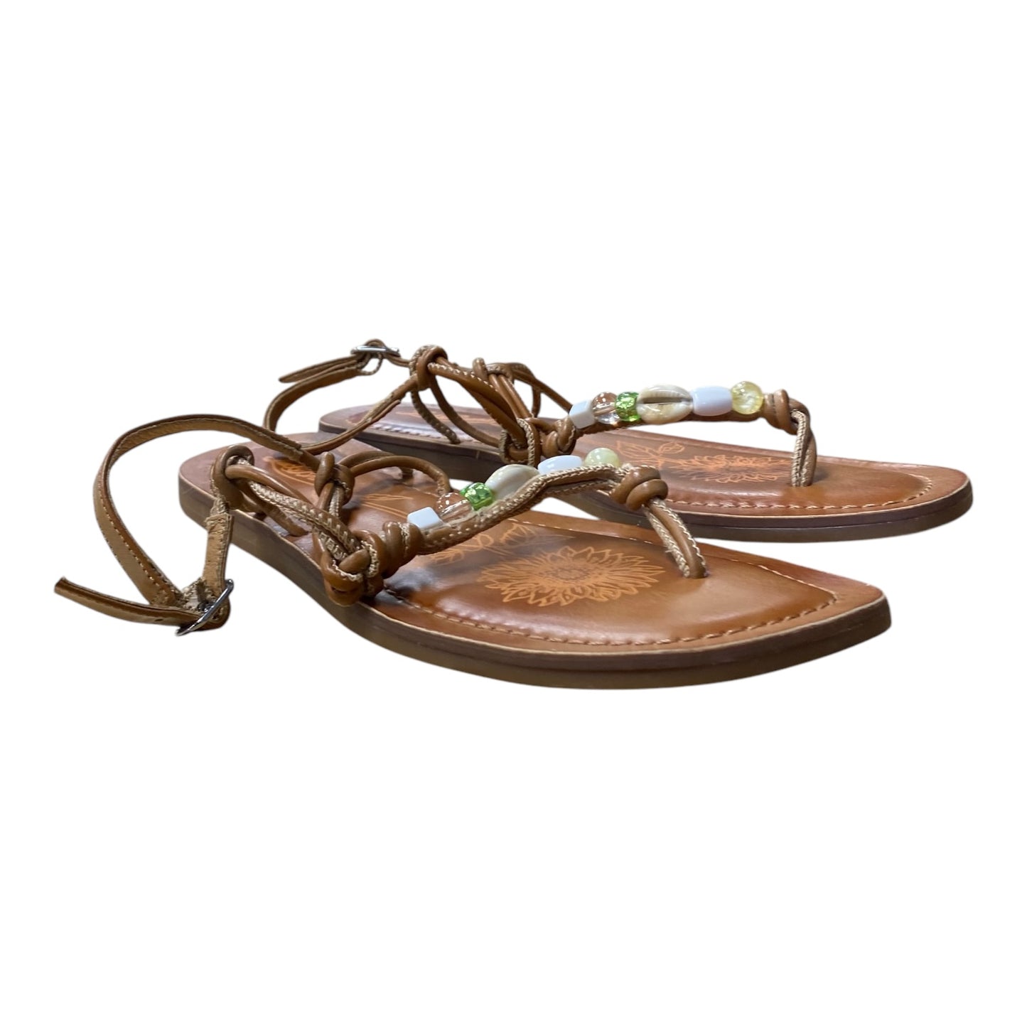 Sandals Flats By Lucky Brand In Brown, Size:7