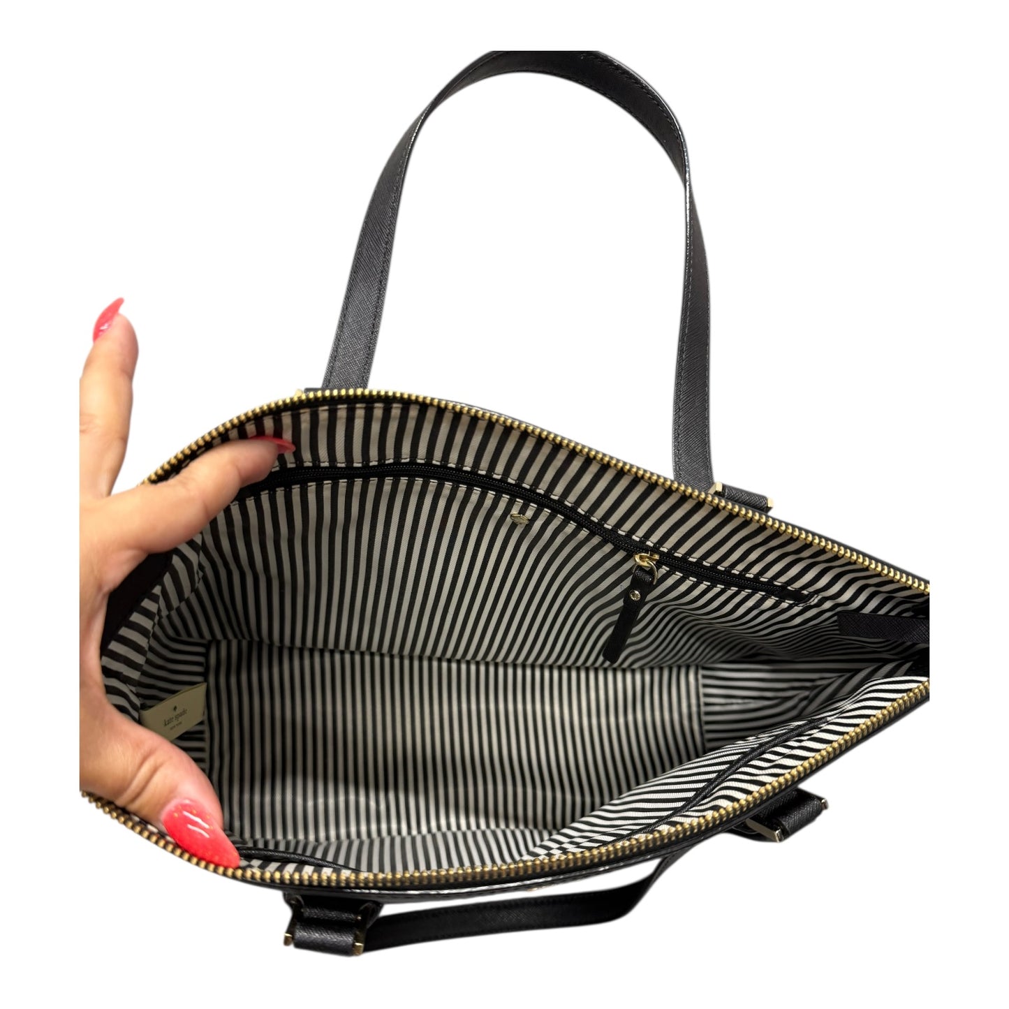Handbag Designer By Kate Spade In Black, Size:Medium
