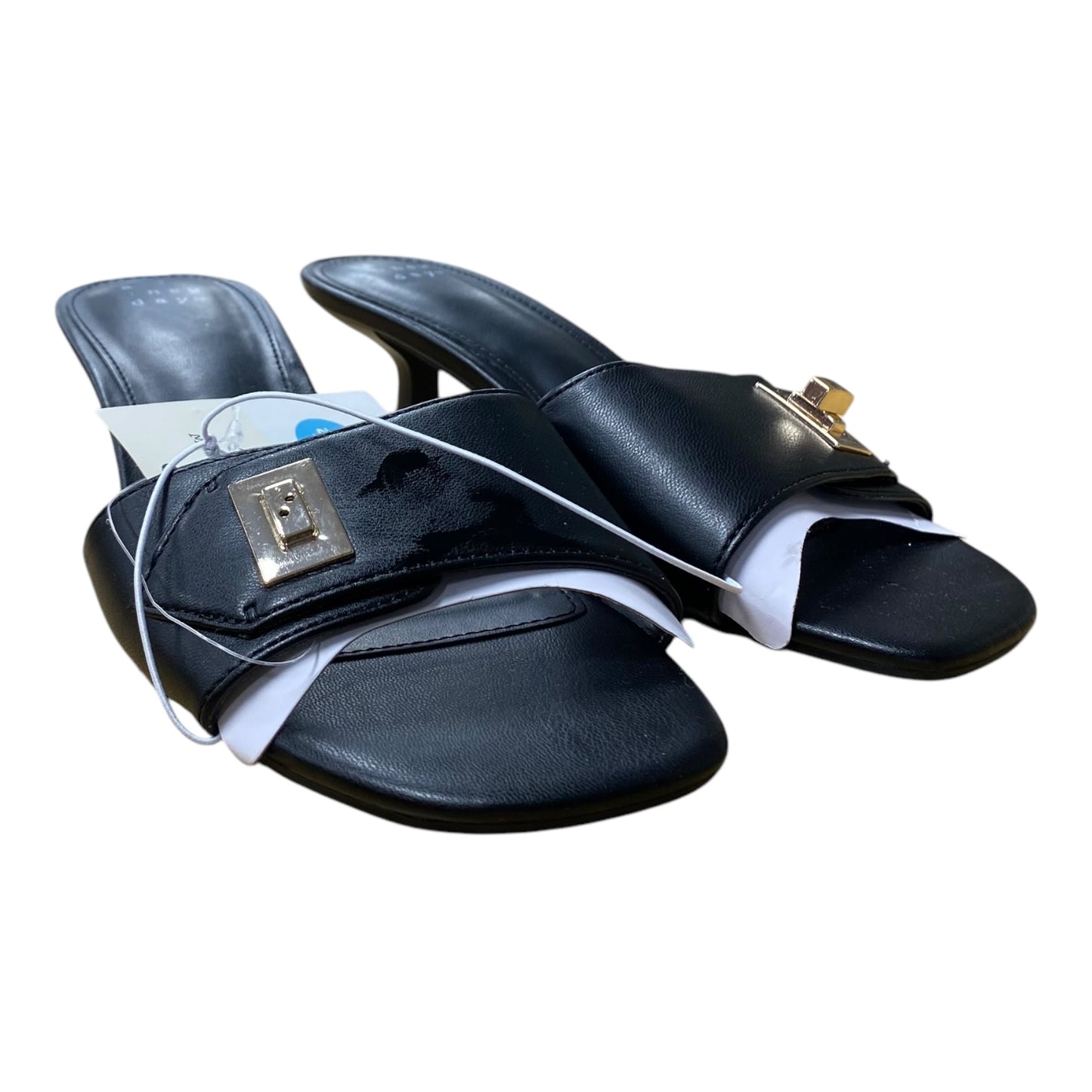 Sandals Heels Kitten By A New Day In Black, Size:7.5