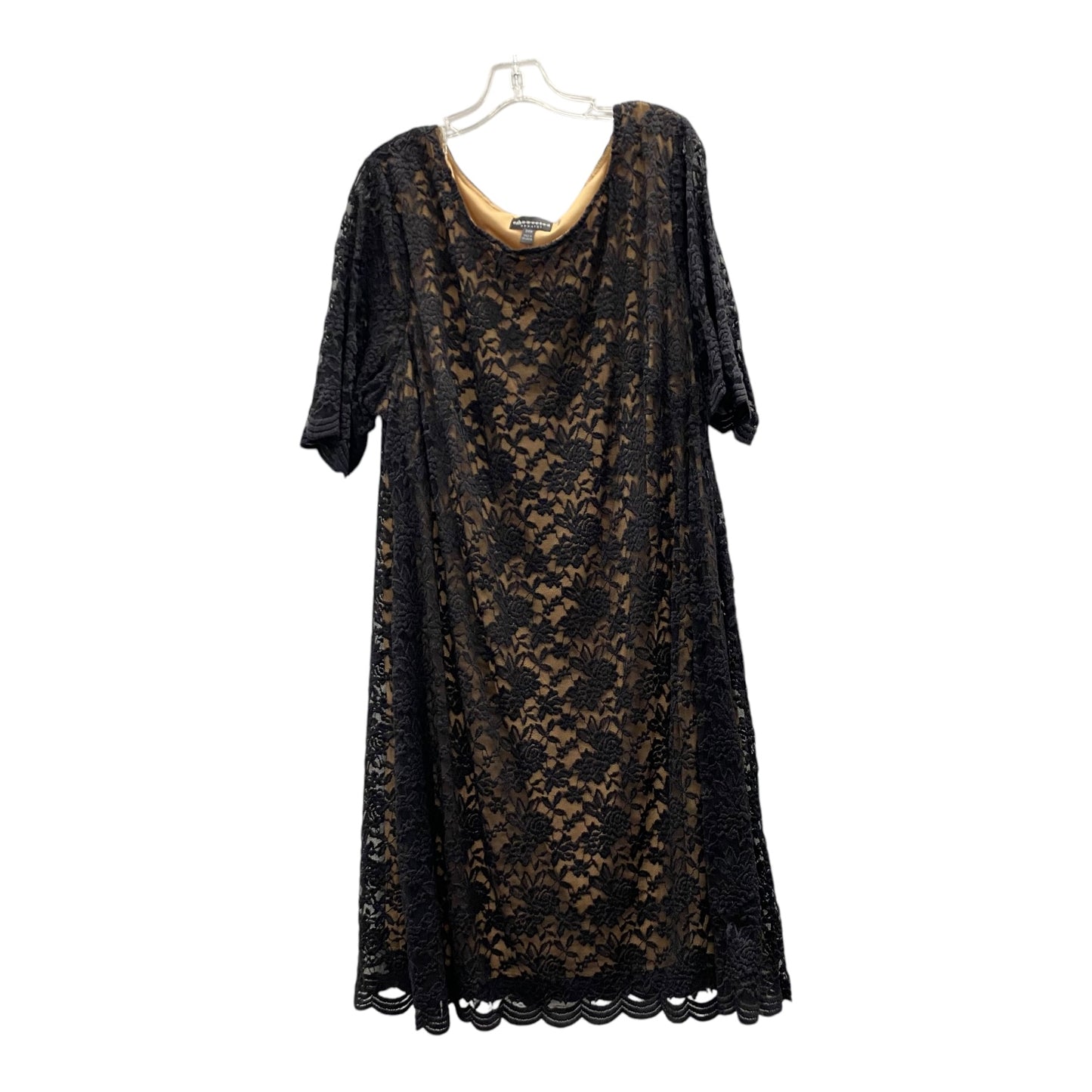 Dress Casual Short By Connected Apparel In Black & Tan, Size:3