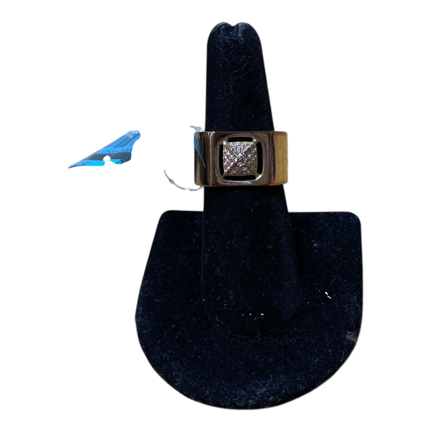 Ring Designer By Swarovski In Rose Gold, Size:8