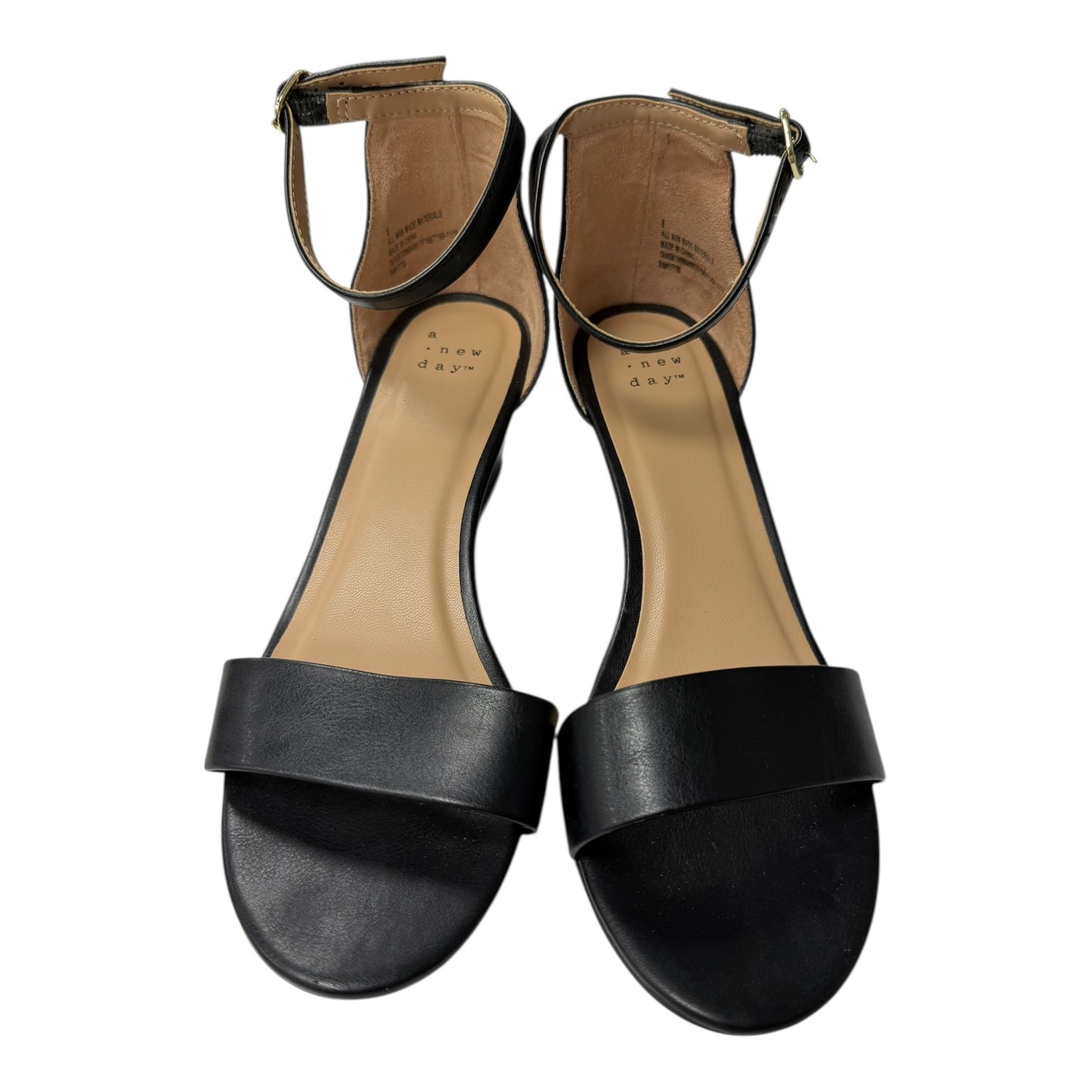 Sandals Heels Platform By A New Day In Black, Size:6