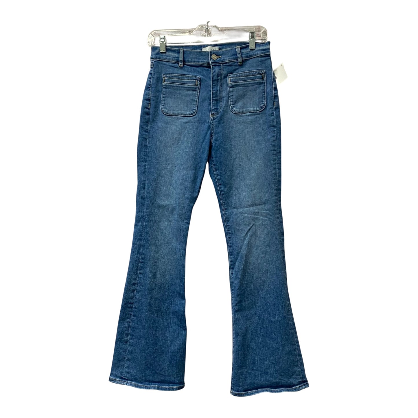 Jeans Flared By Loft In Blue Denim, Size:6