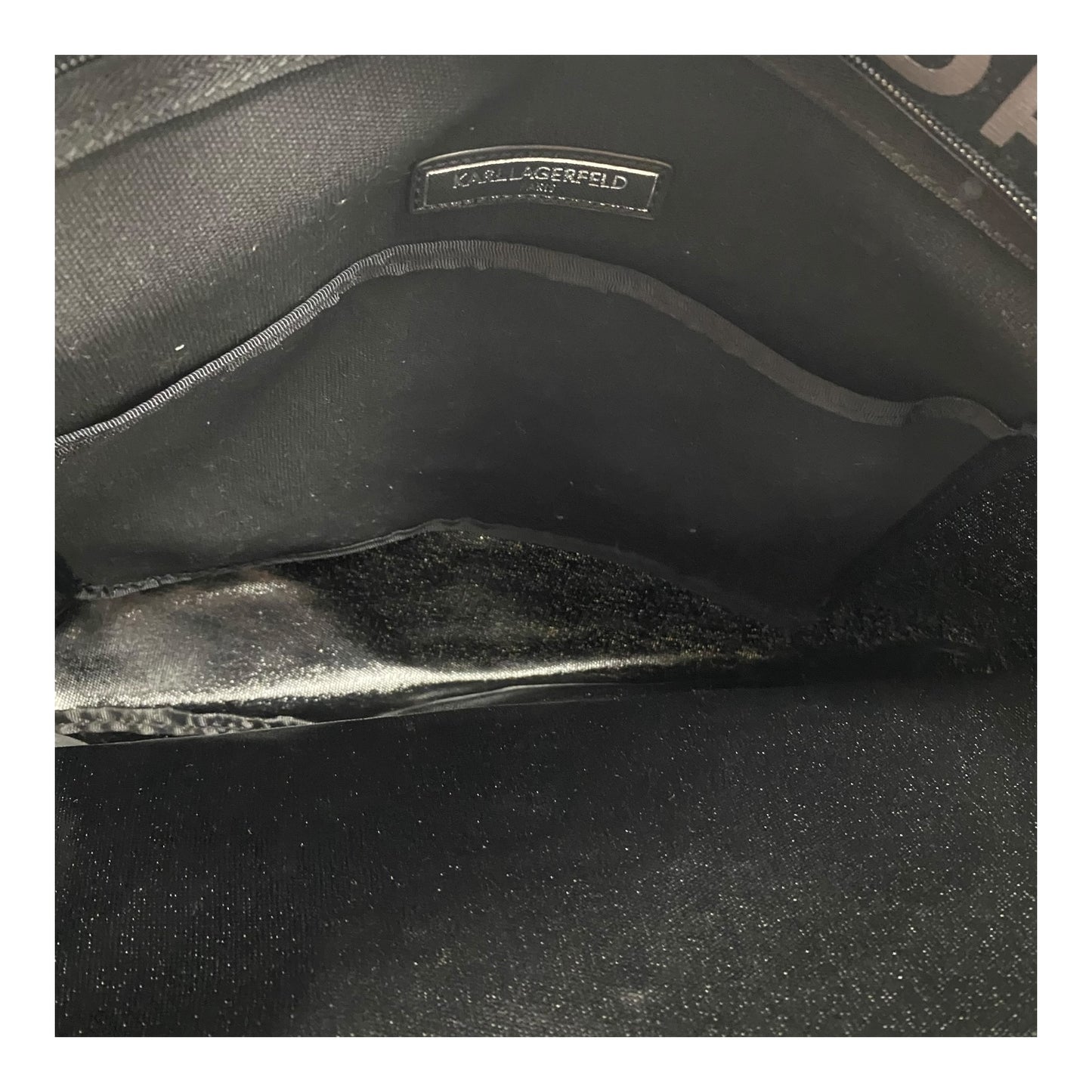 Tote Designer By Karl Lagerfeld In Black, Size:Medium