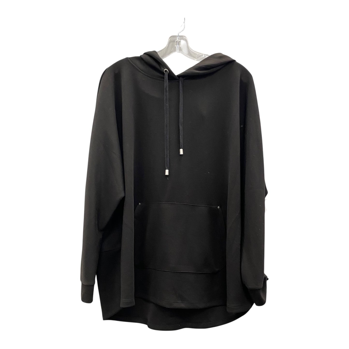 Sweater Cardigan By Tek Gear In Black, Size:2X