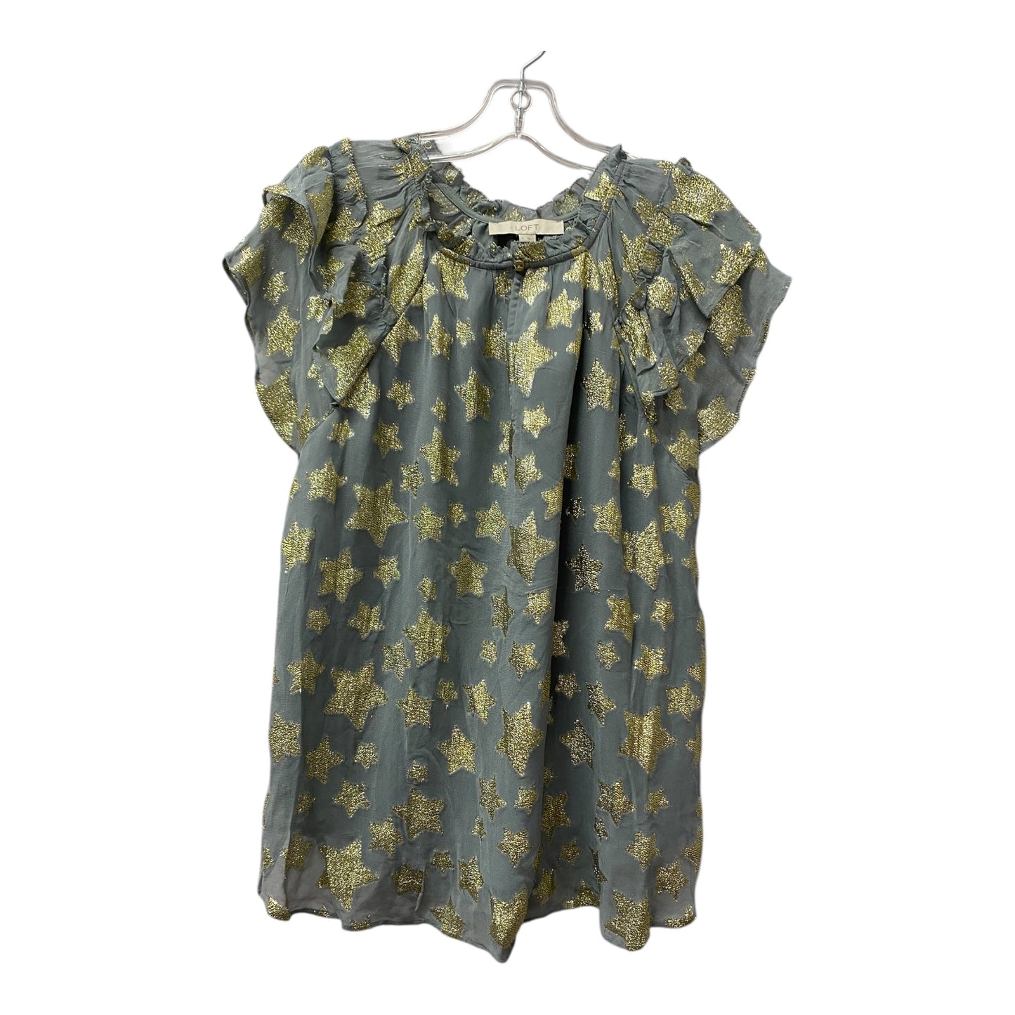 Top Ss By Loft In Grey, Size:L