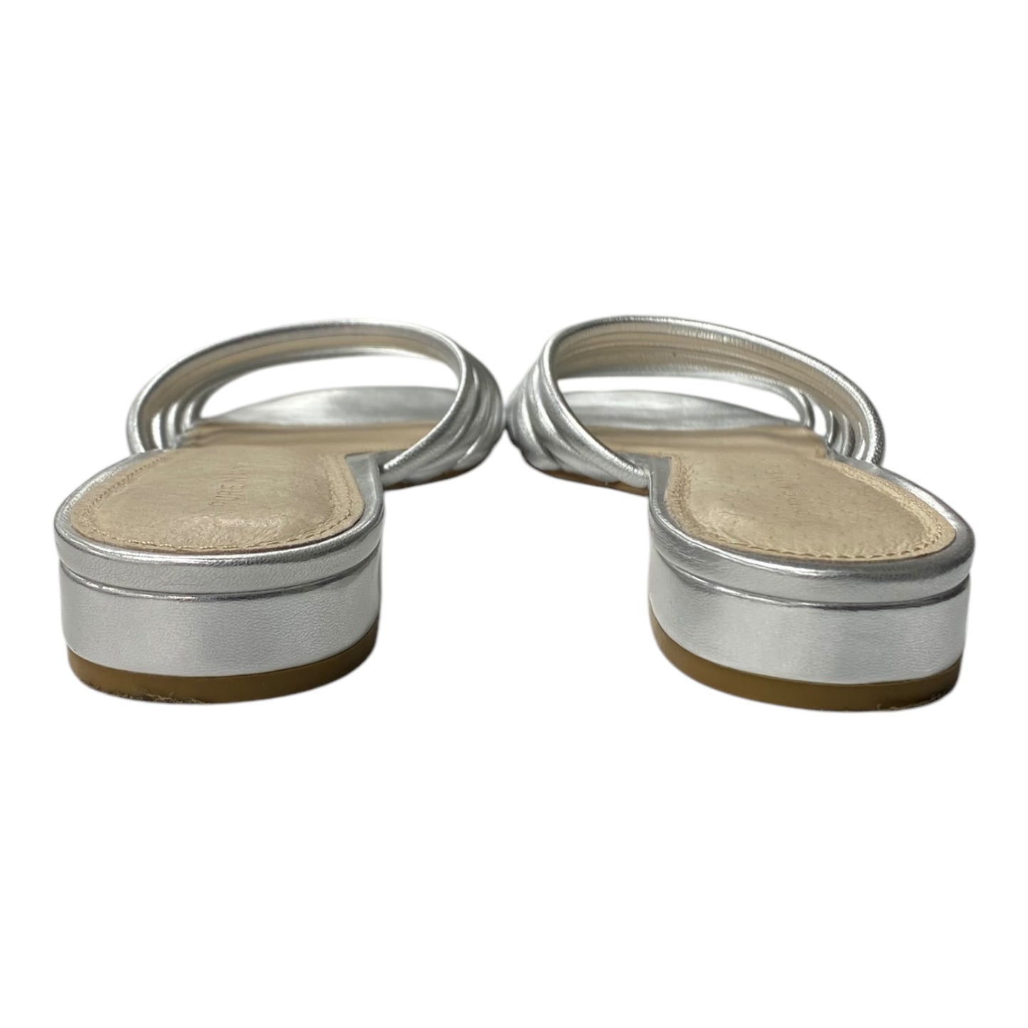 Sandals Flats By Cme In Silver, Size:7.5