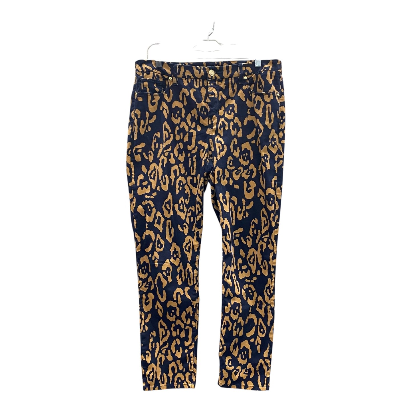 Pants Dress By Chicos In Blue & Tan, Size:10