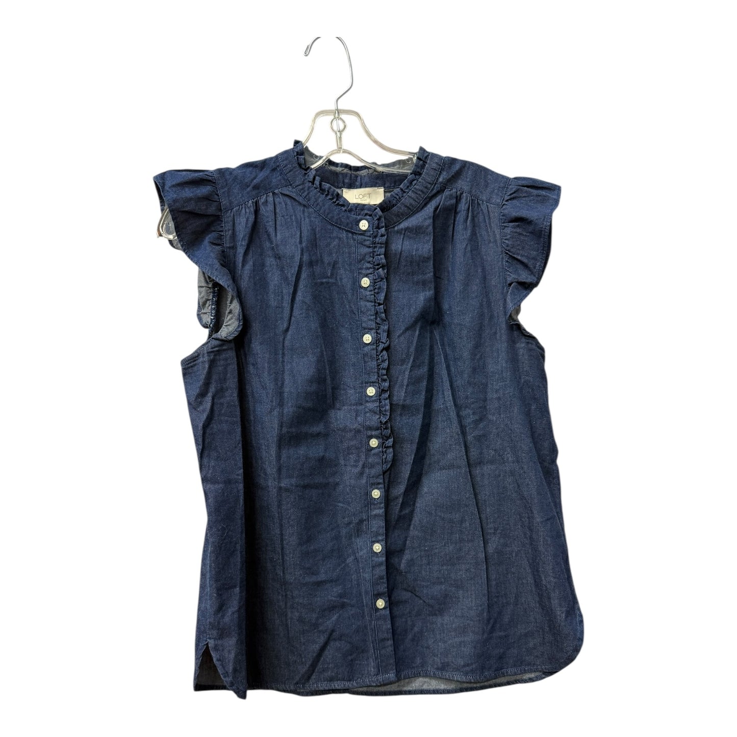 Top Ss By Loft In Blue, Size:S