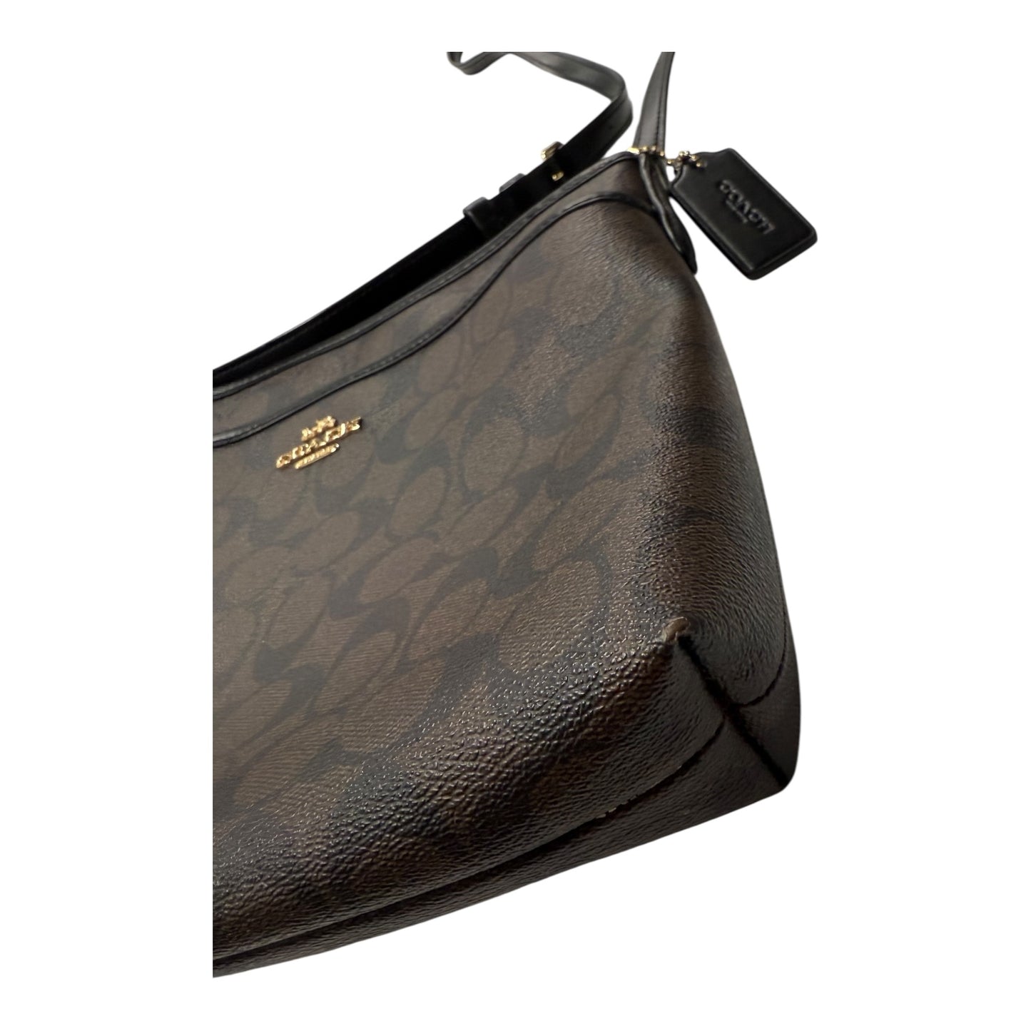 Crossbody Designer By Coach In Brown, Size:Medium