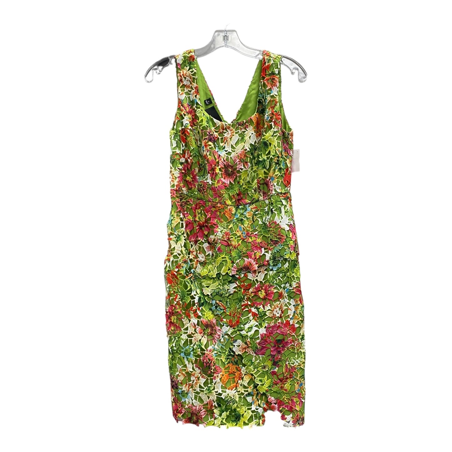 Dress Party Short By Carlisle In Green & Pink, Size:S