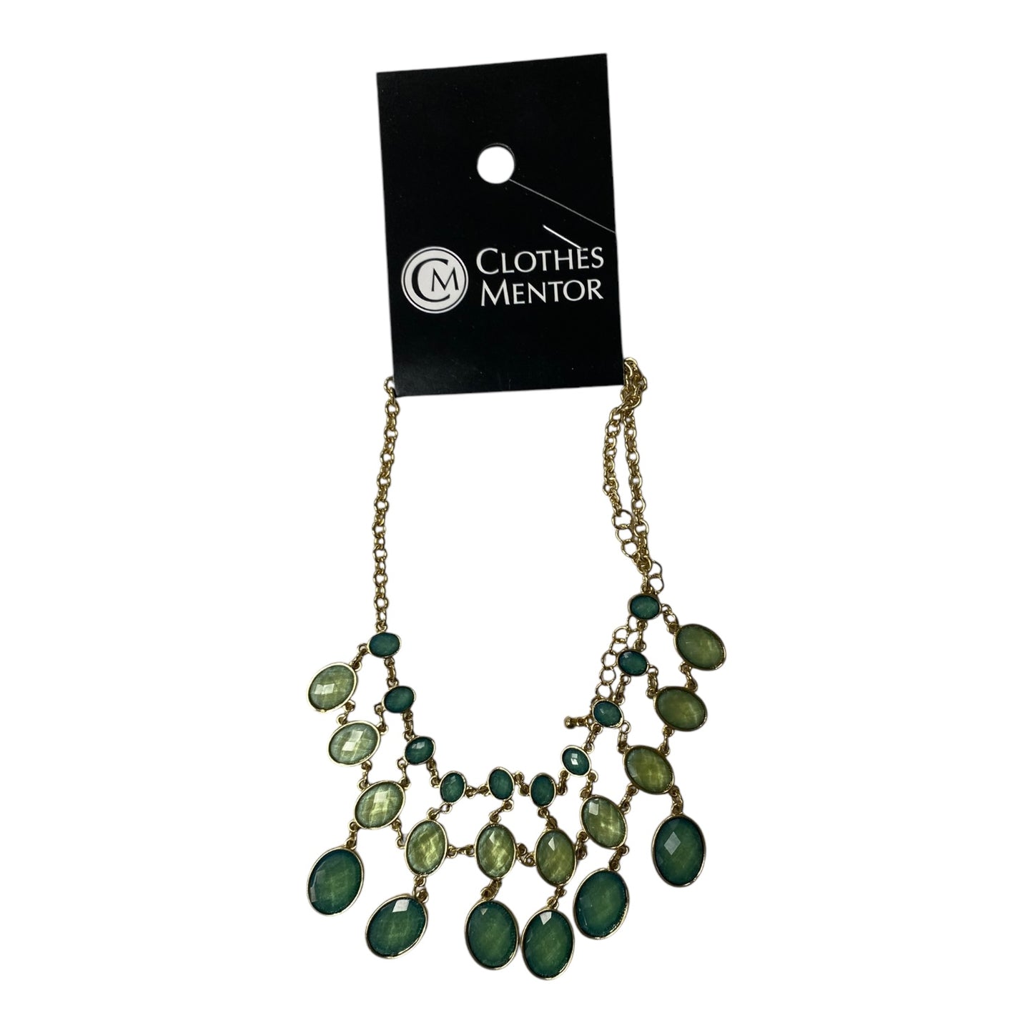 NECKLACE STATEMENT by CME In GREEN