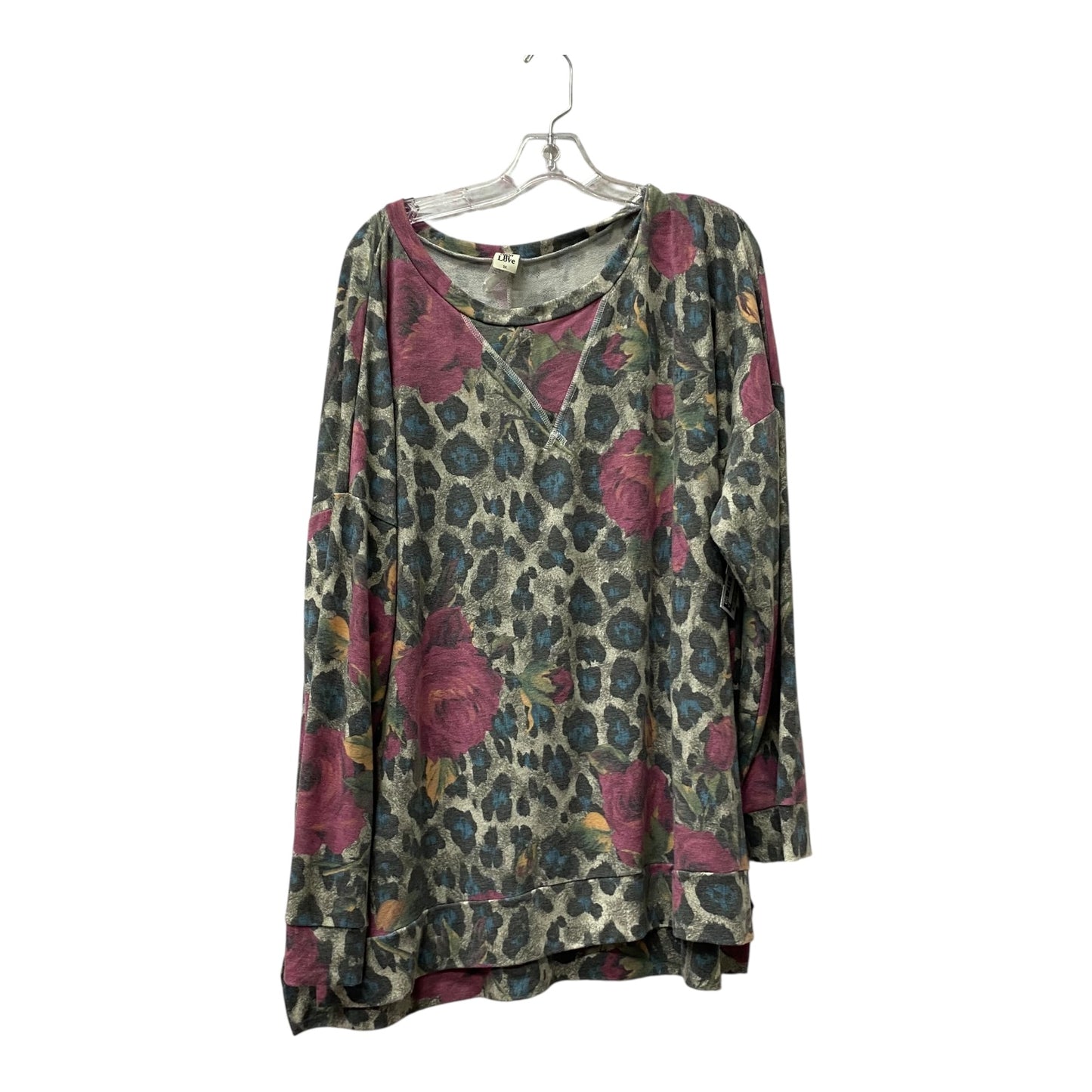 Top Ls By Sew In Love In Grey, Size:3X