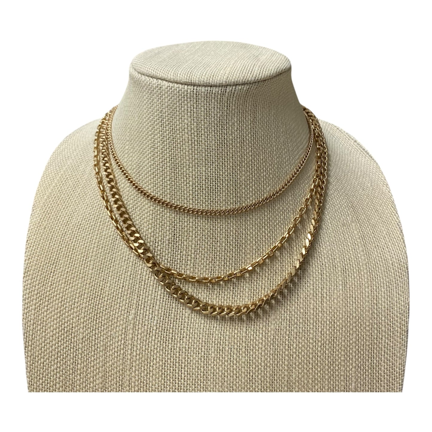 Necklace Layered In Gold