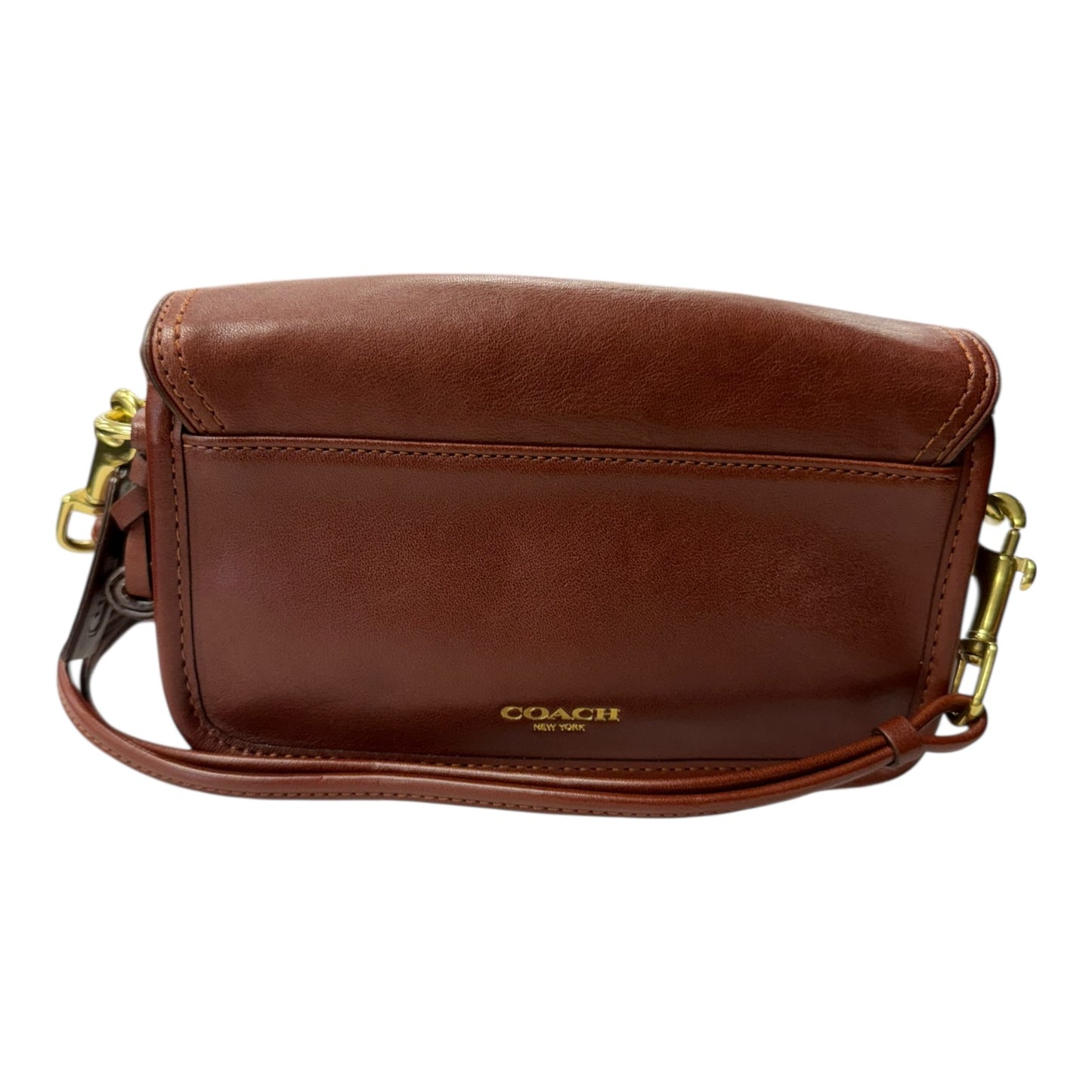 Crossbody Designer By Coach In Brown, Size:Small