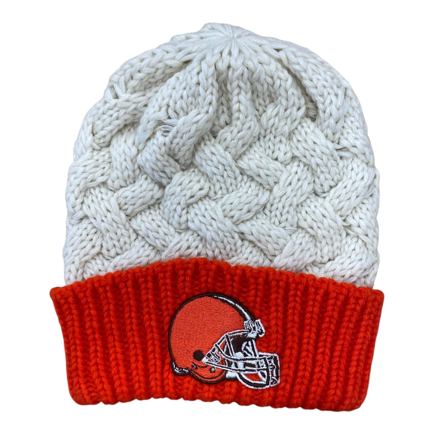 Hat Beanie By Nfl In Green & Orange