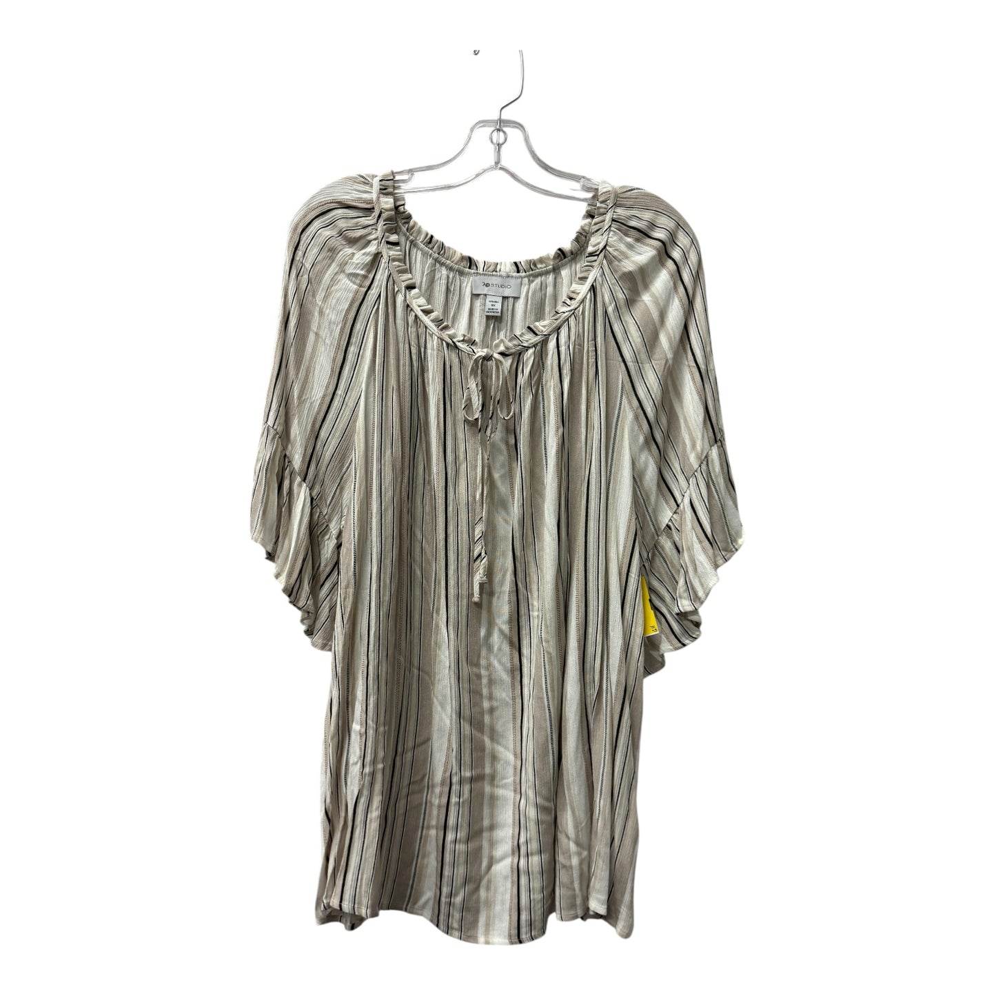 Top Ss By Ab Studio In Beige, Size:3X